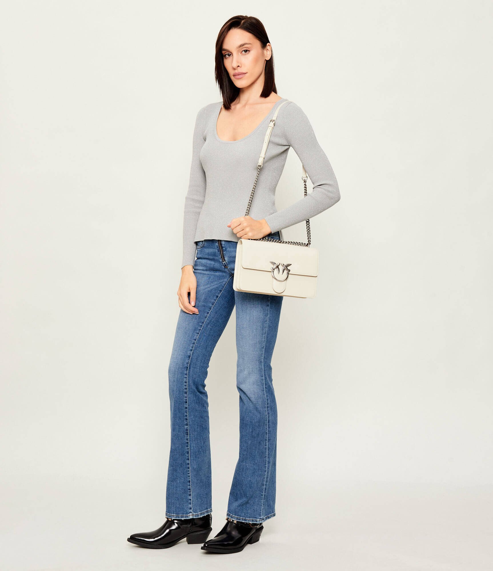 Pinko De piele geantă pe umăr LOVE ONE CLASSIC