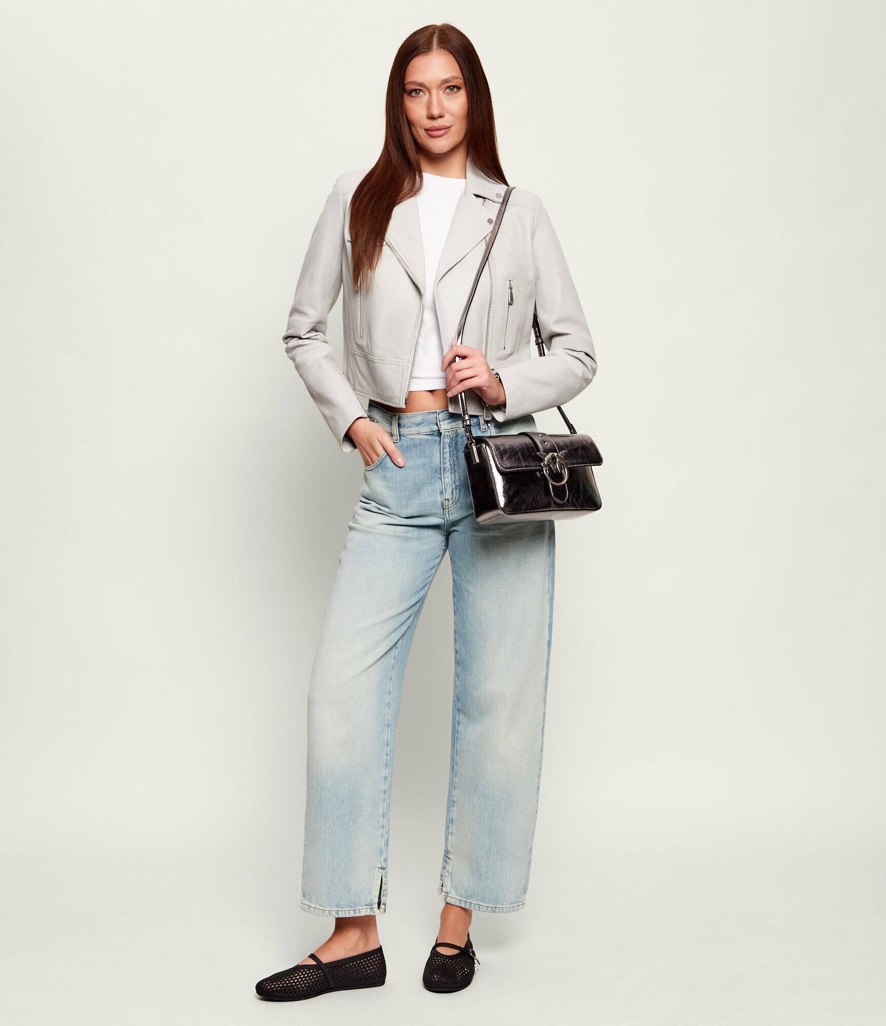 Pinko De piele geantă pe umăr LOVE ONE CLASSIC