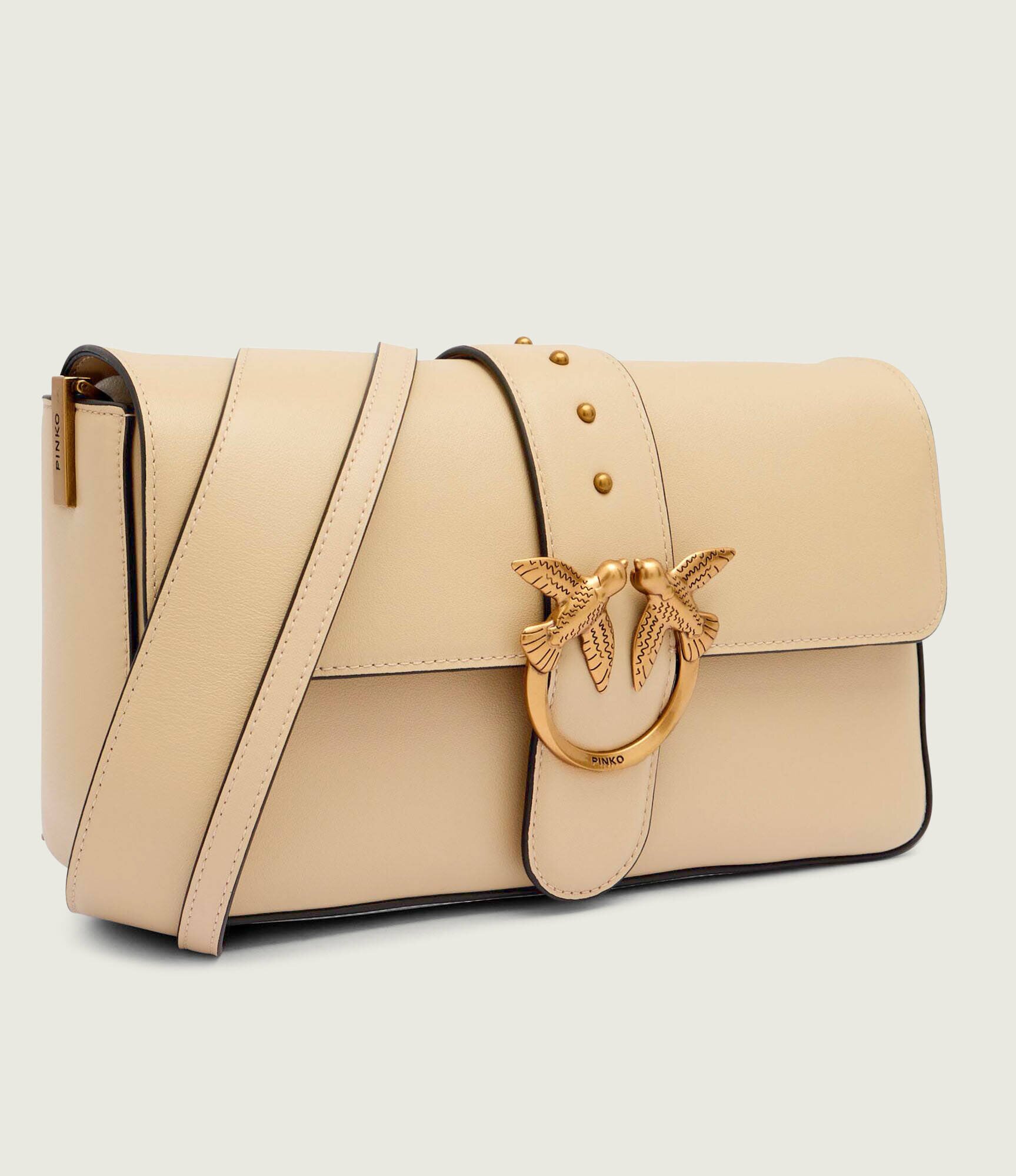Pinko De piele geantă pe umăr Love One Classic