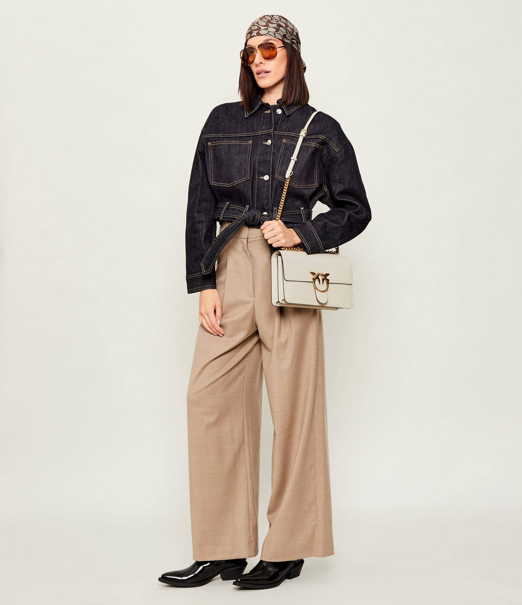 Pinko De piele geantă pe umăr LOVE ONE CLASSIC