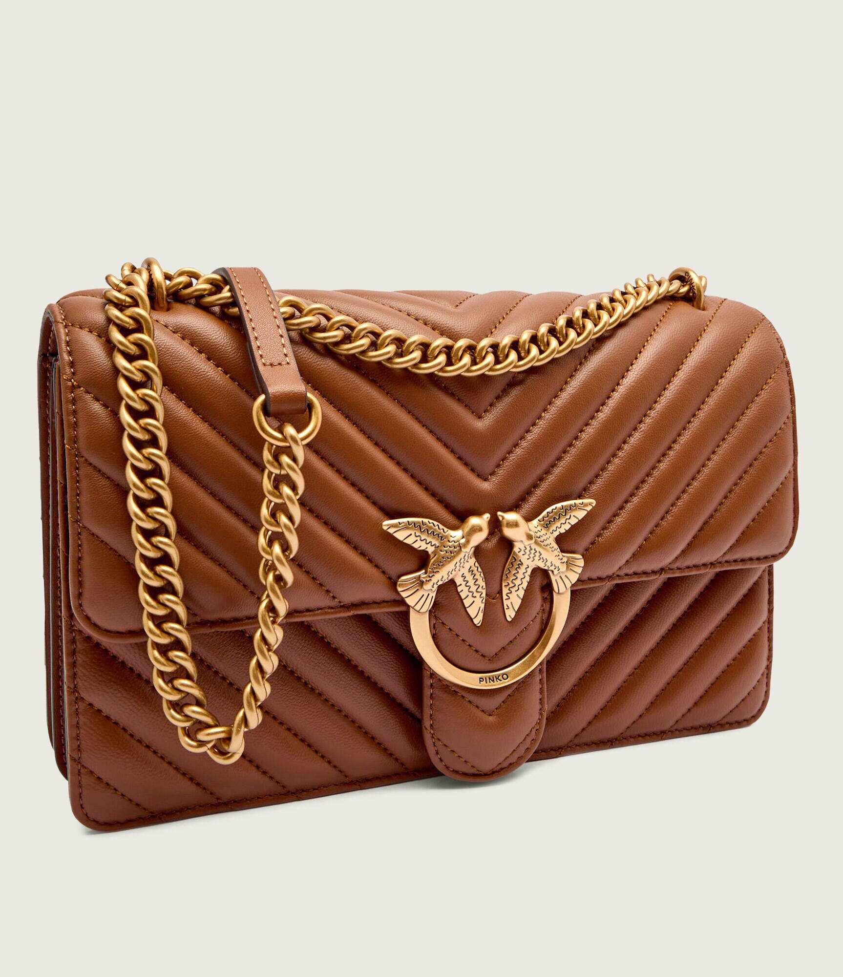 Pinko De piele geantă pe umăr Love One Classic
