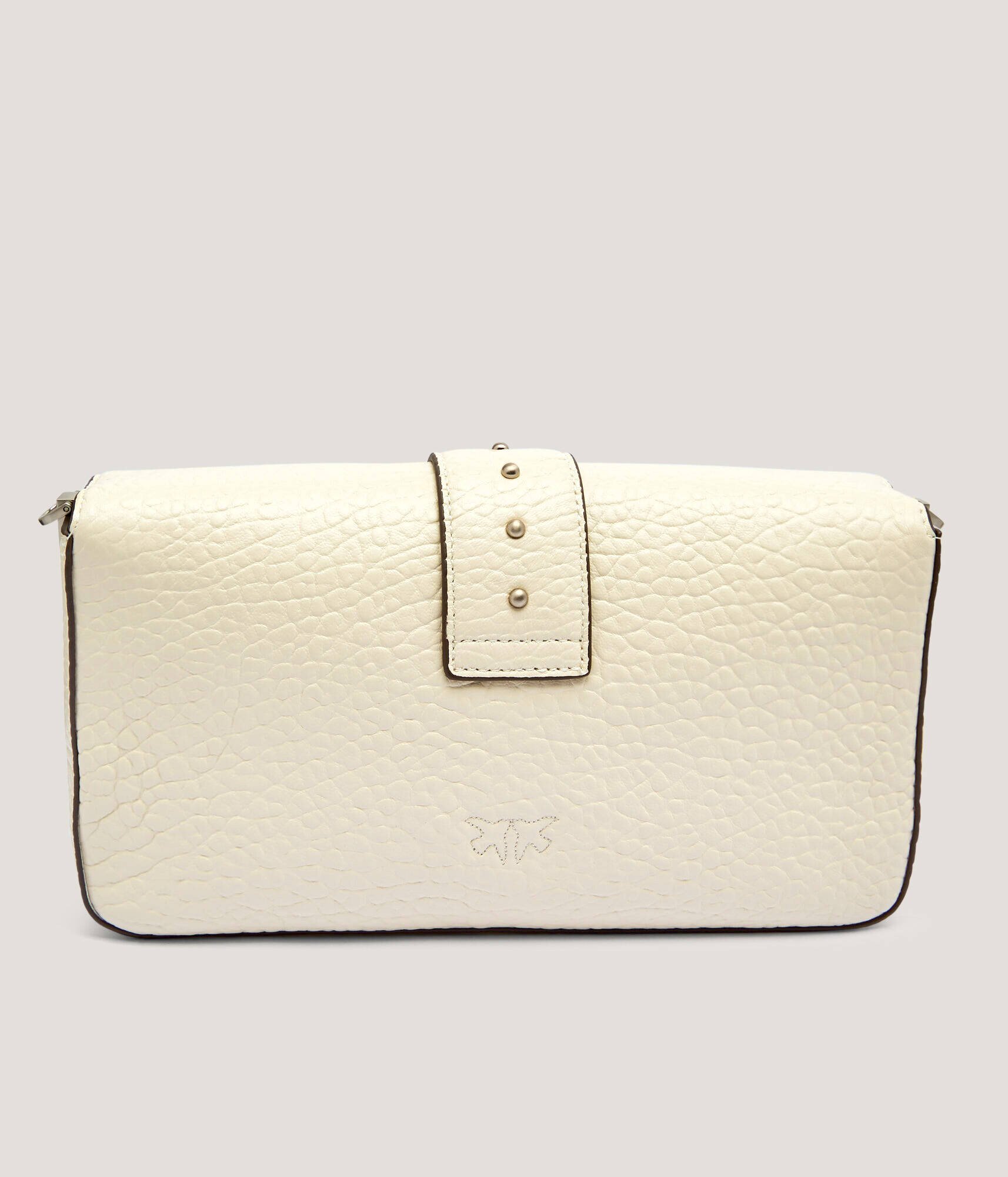 Pinko De piele geantă pe umăr Love One Classic Slouchy