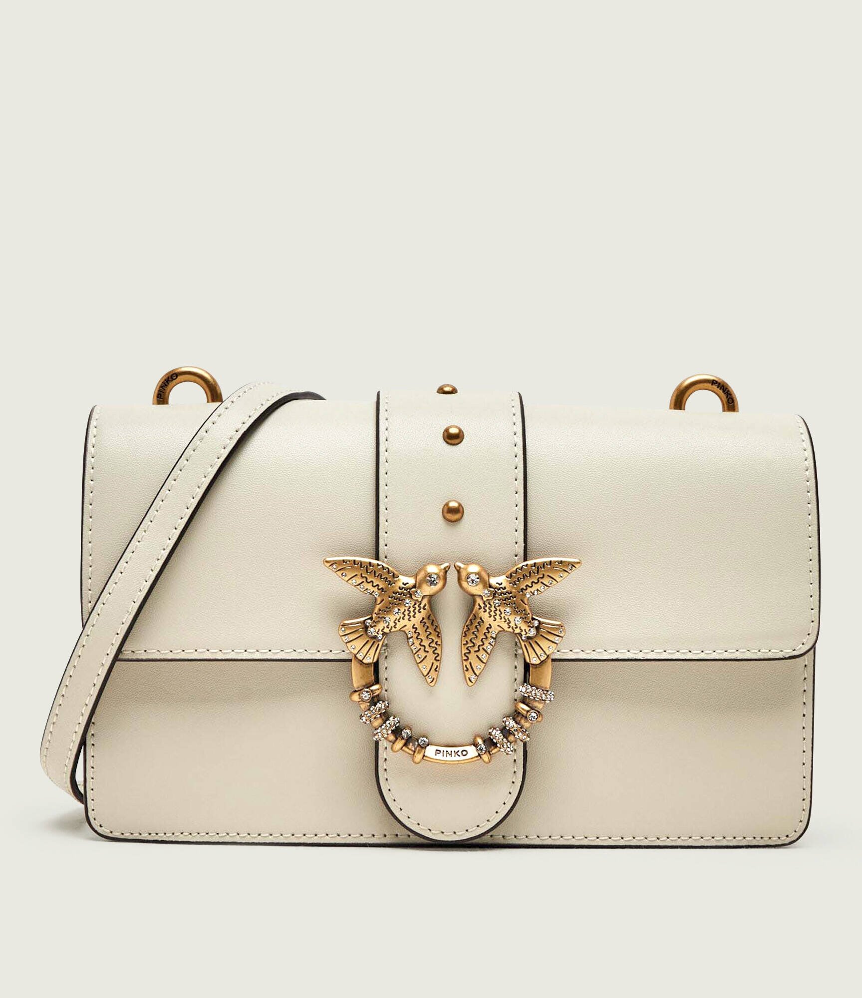 Pinko De piele geantă pe umăr Love One Mini