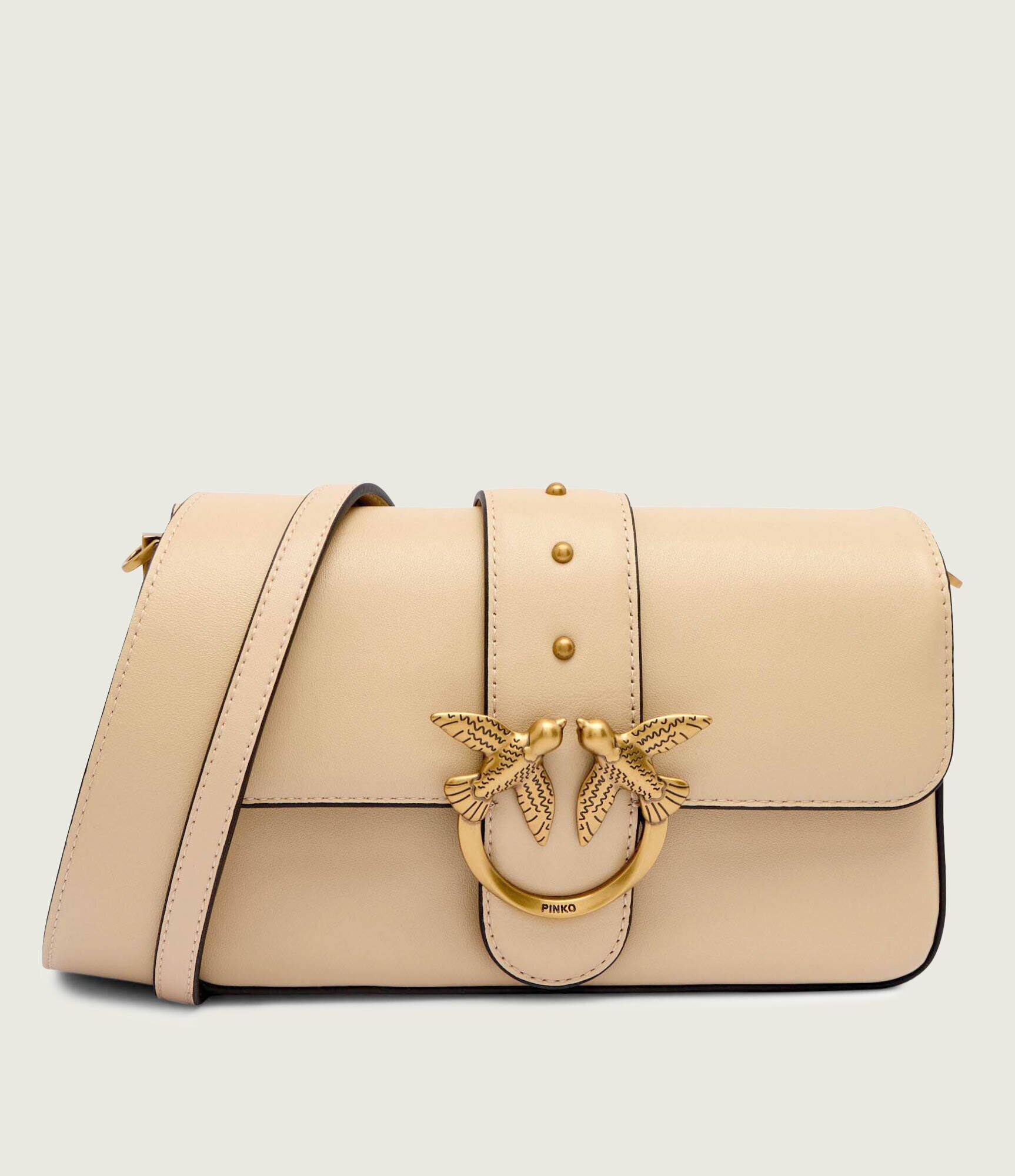 Pinko De piele geantă pe umăr Love One Mini