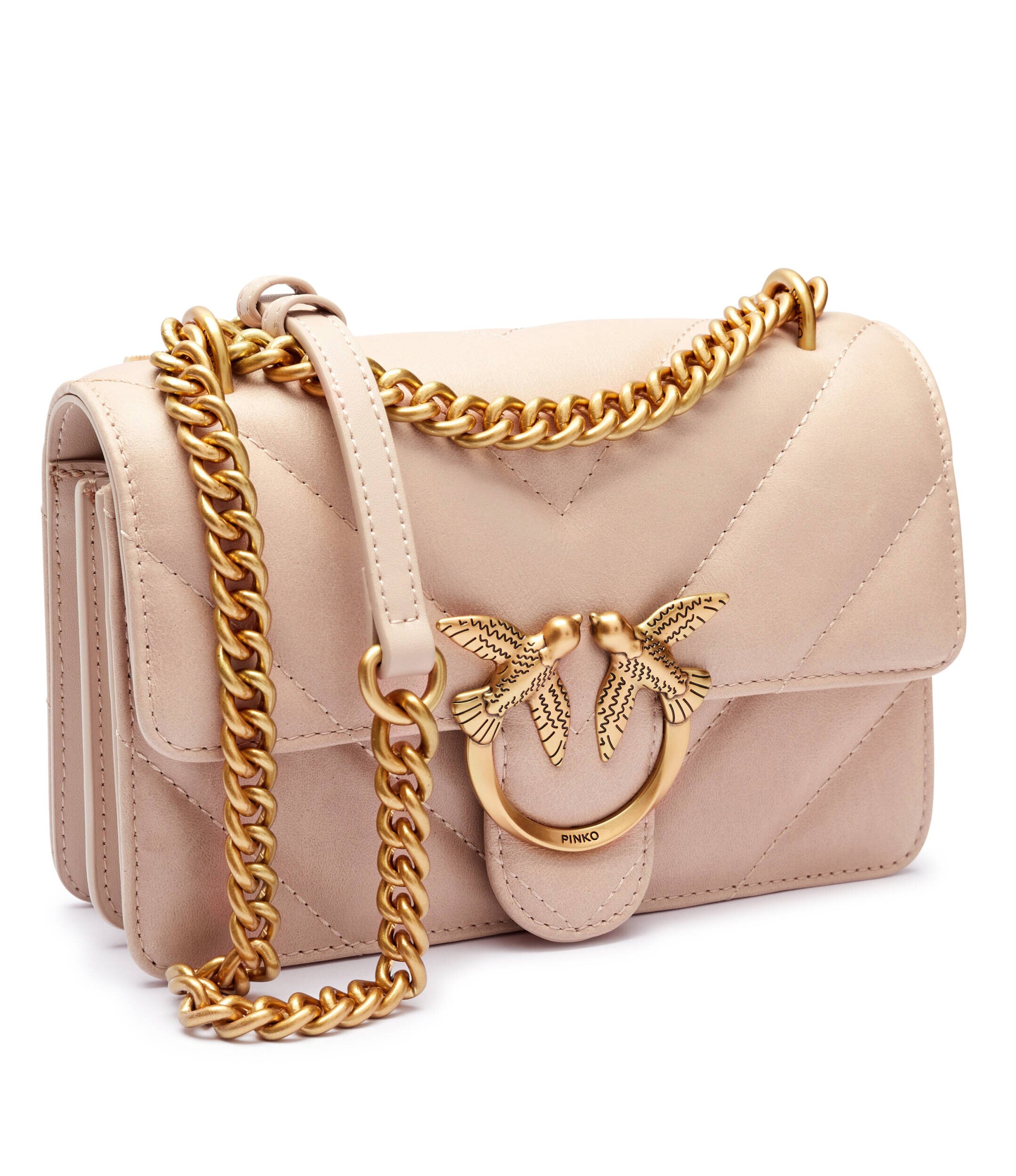 Pinko De piele geantă pe umăr Love One Mini Dc