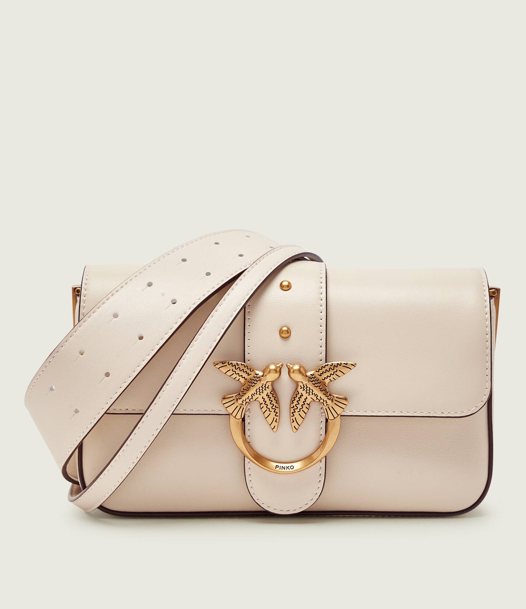 Pinko De piele geantă pe umăr LOVE ONE MINI SLOUCHY