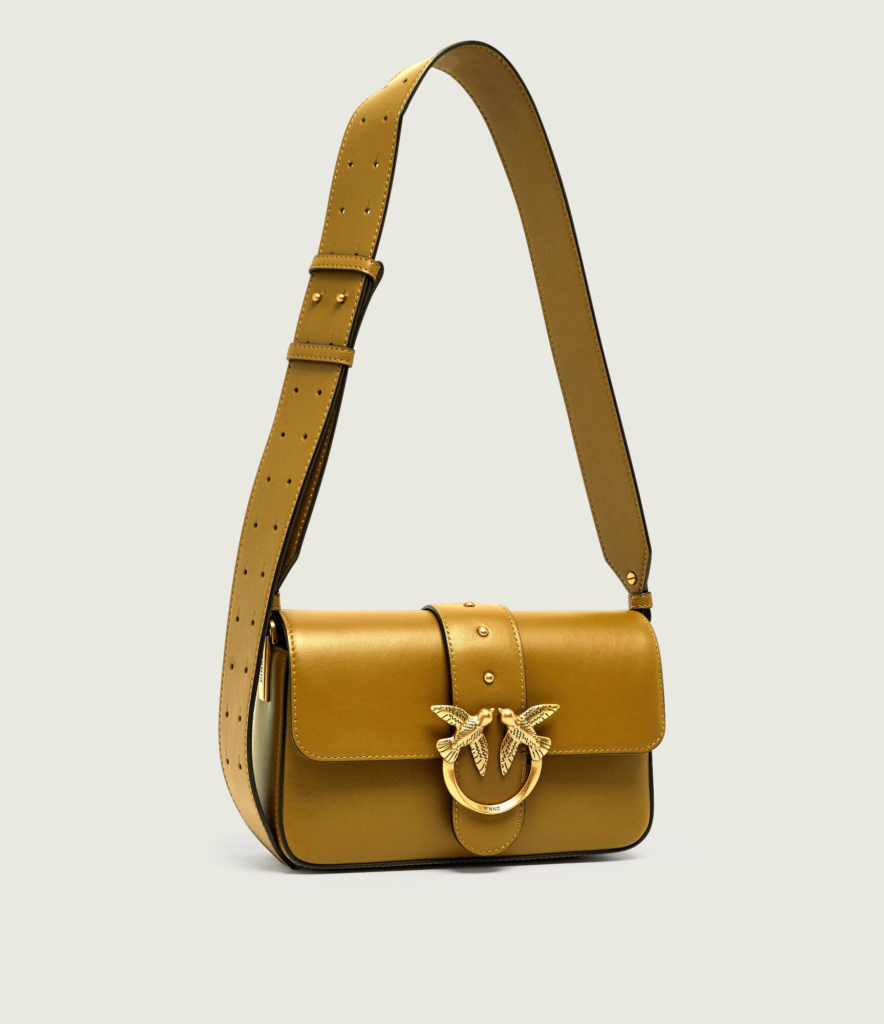 Pinko De piele geantă pe umăr LOVE ONE MINI SLOUCHY
