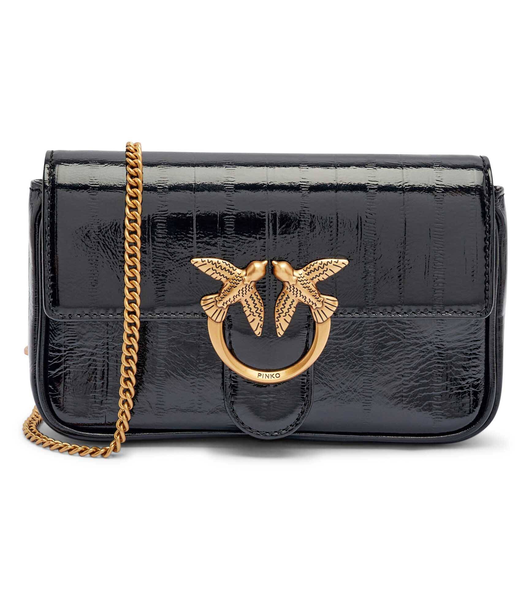 Pinko De piele geantă pe umăr Love One Pocket