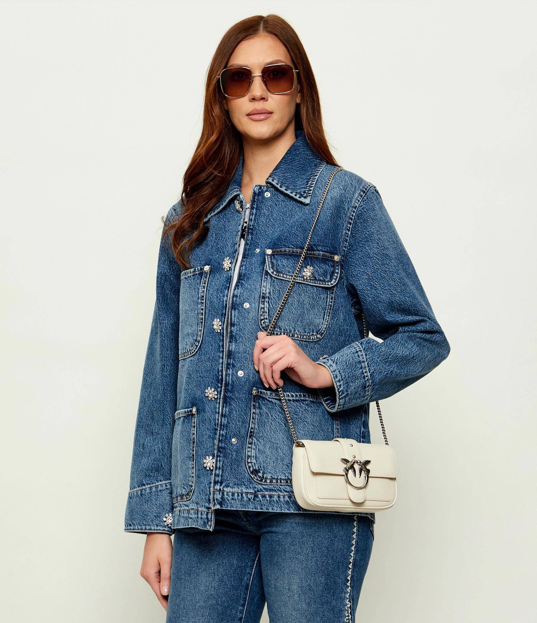 Pinko De piele geantă pe umăr LOVE ONE POCKET C