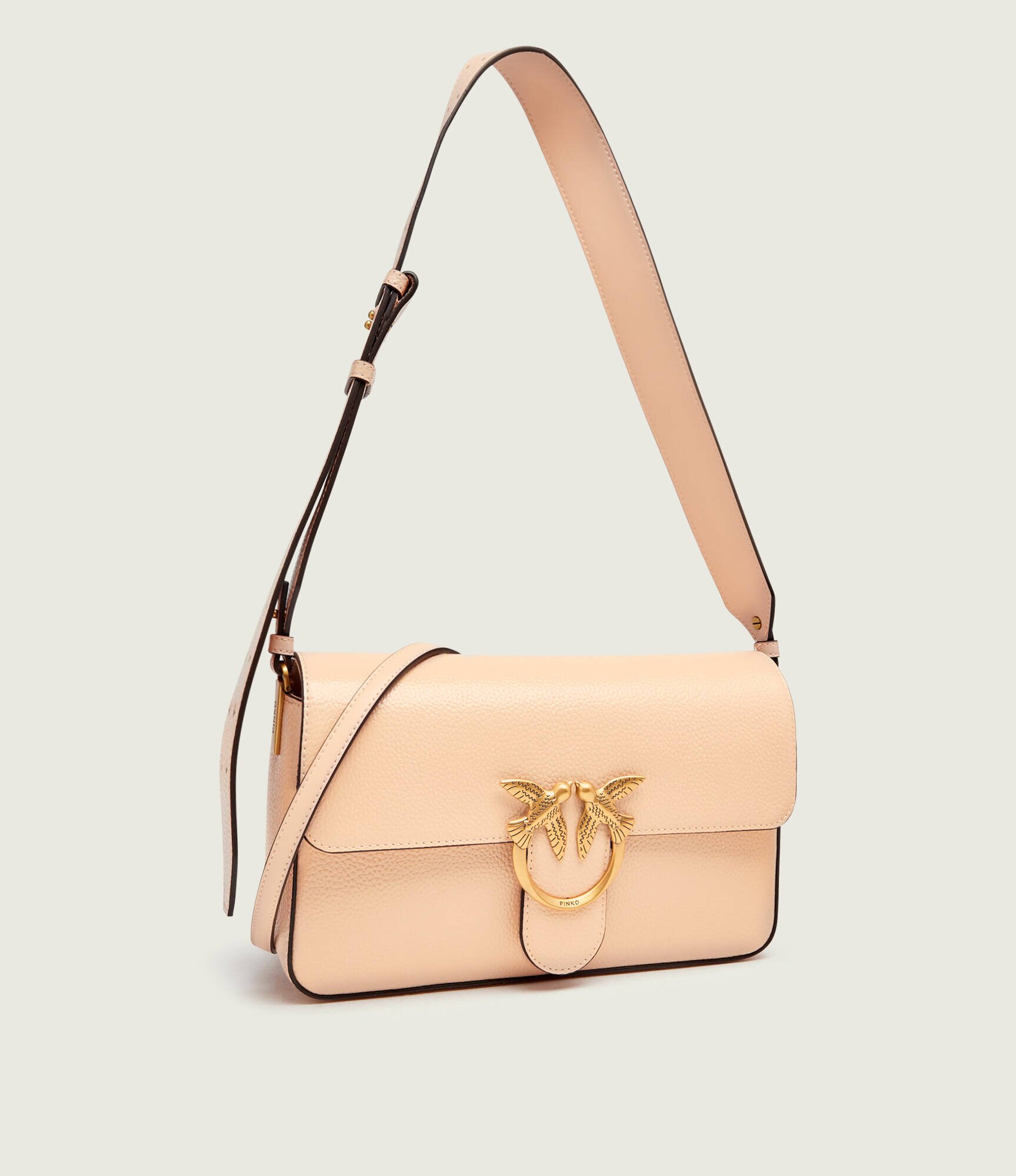 Pinko De piele geantă pe umăr LOVE ONE SLOUCHY CLASSIC