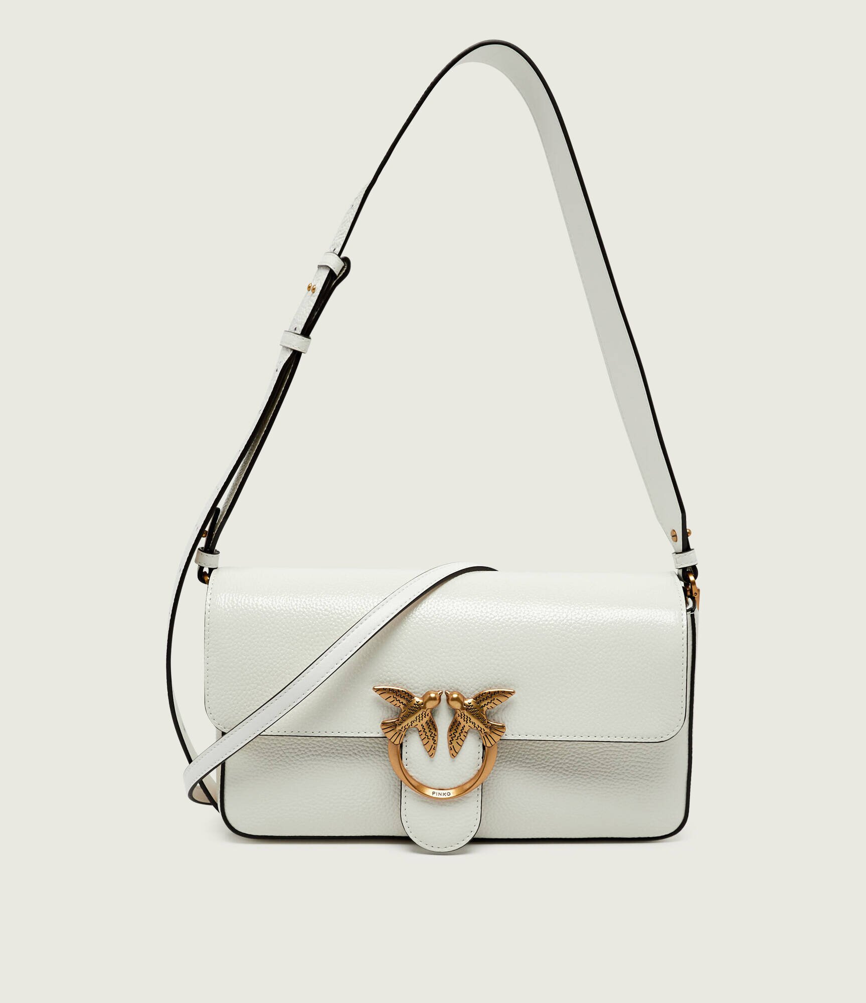 Pinko De piele geantă pe umăr LOVE ONE SLOUCHY CLASSIC