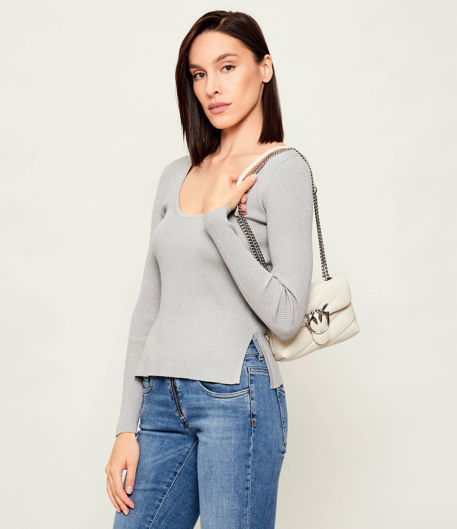 Pinko De piele geantă pe umăr Love Puff Baby