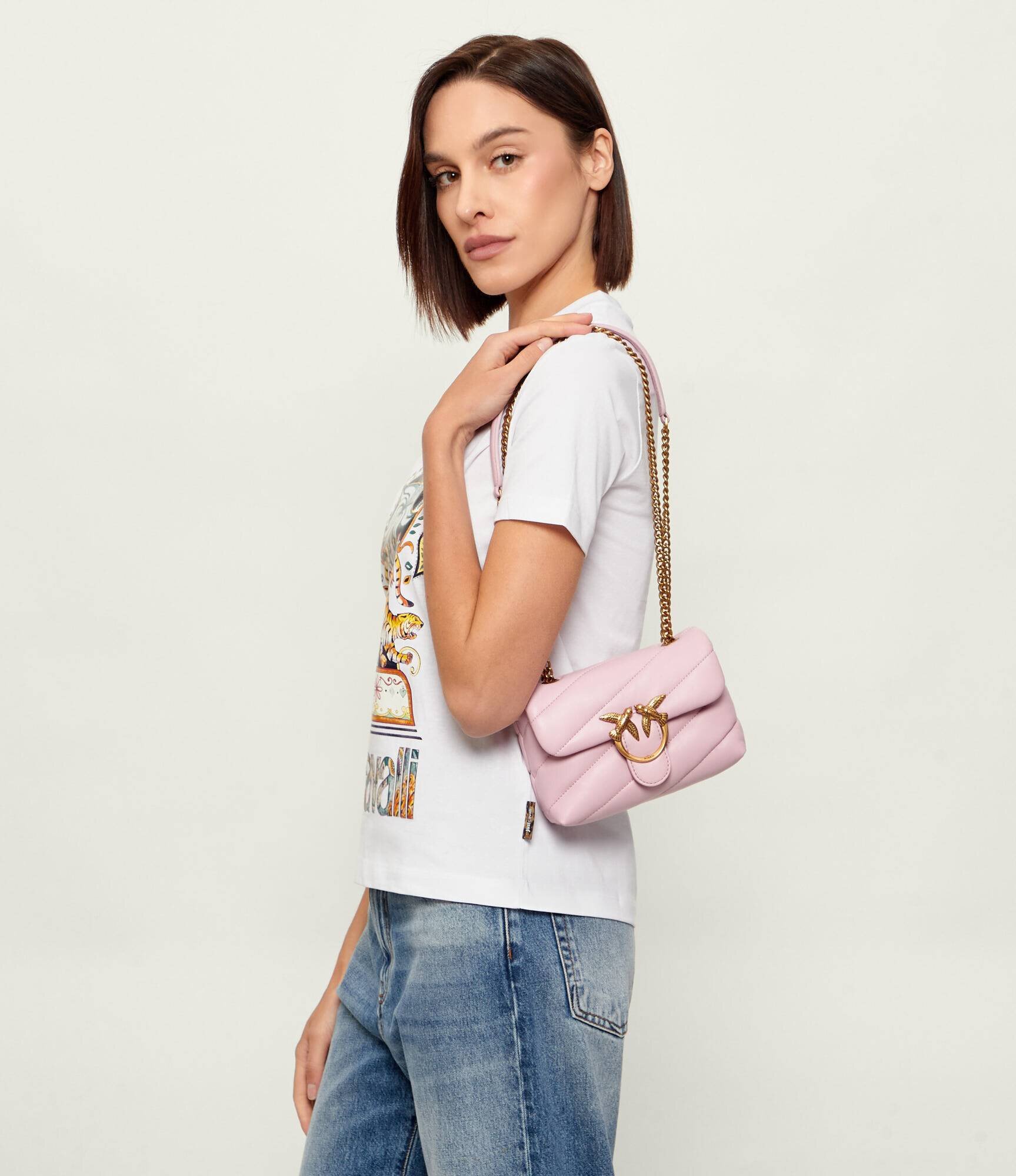 Pinko De piele geantă pe umăr Love Puff Baby