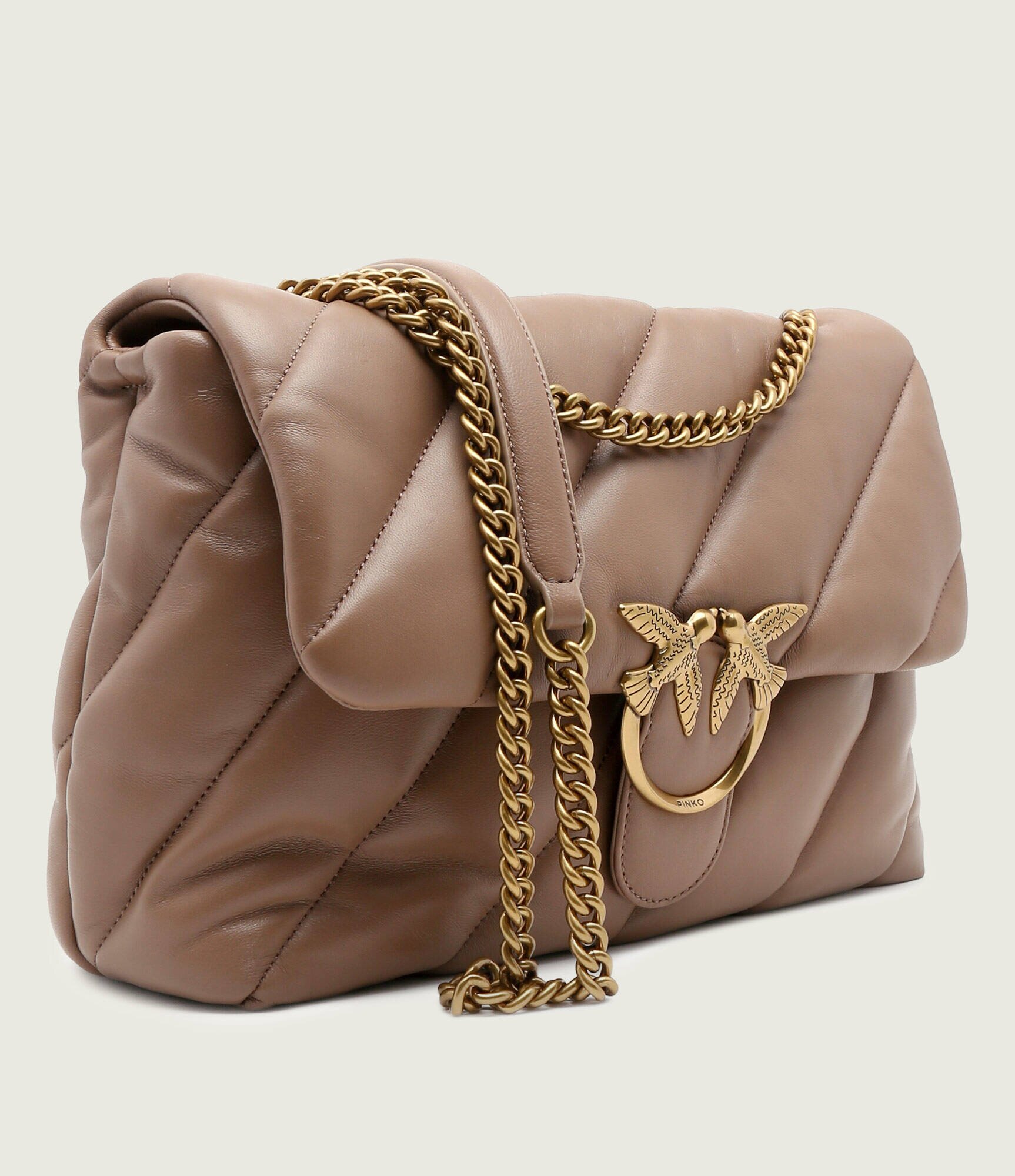 Pinko De piele geantă pe umăr Love Puff Big
