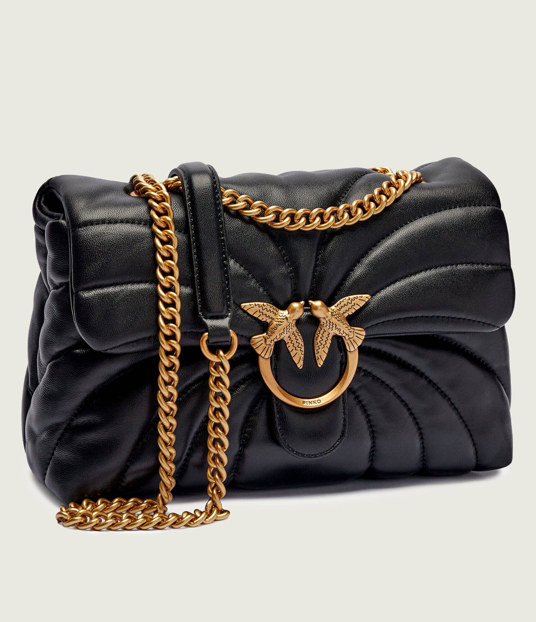 Pinko De piele geantă pe umăr Love Puff Classic Cl