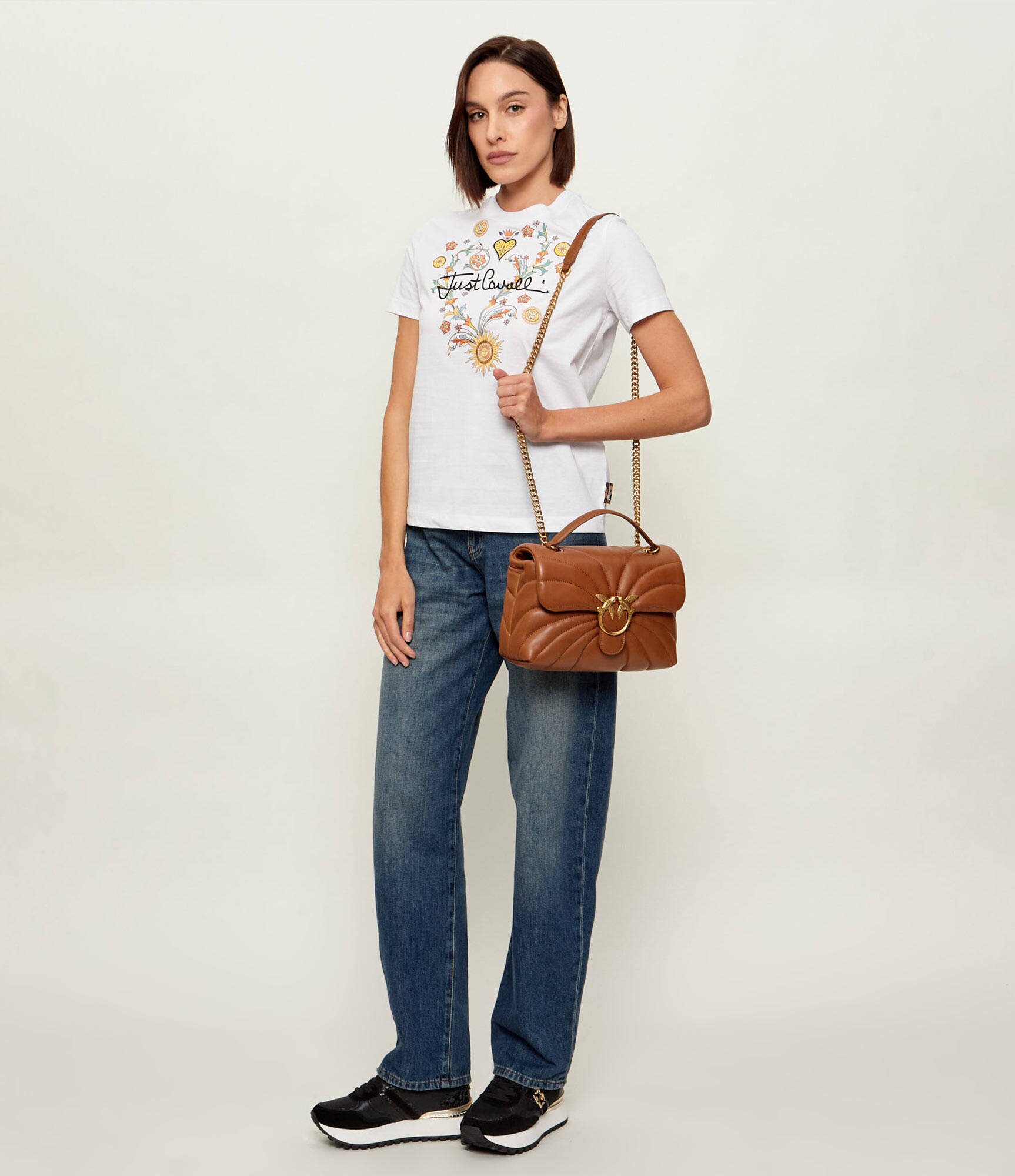 Pinko De piele geantă pe umăr Love Puff Classic Cl