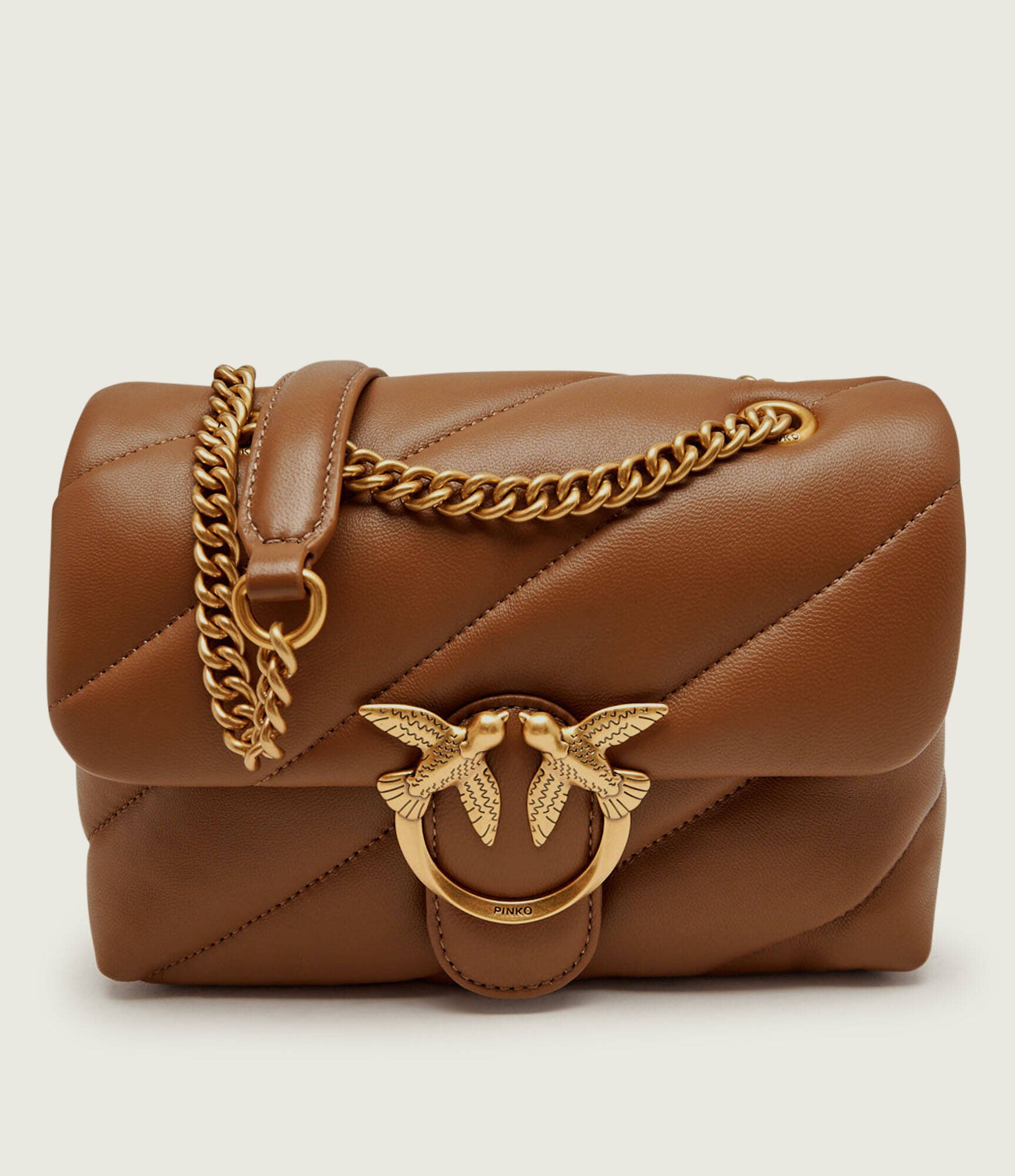 Pinko De piele geantă pe umăr Love Puff Mini