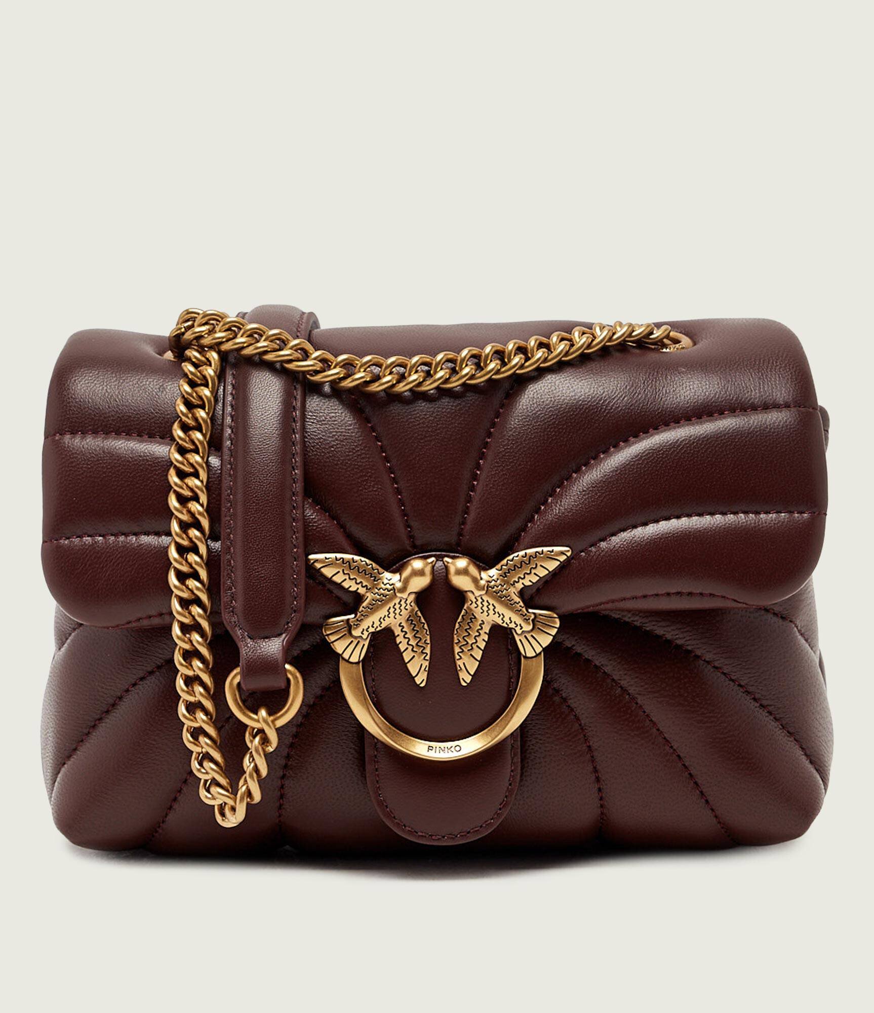 Pinko De piele geantă pe umăr Love Puff Mini
