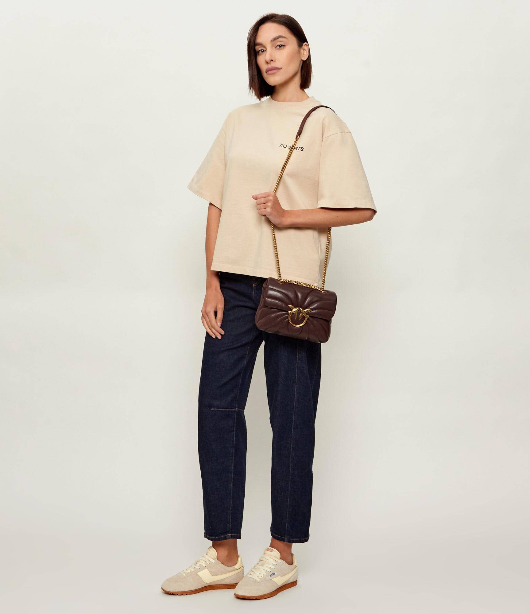 Pinko De piele geantă pe umăr Love Puff Mini