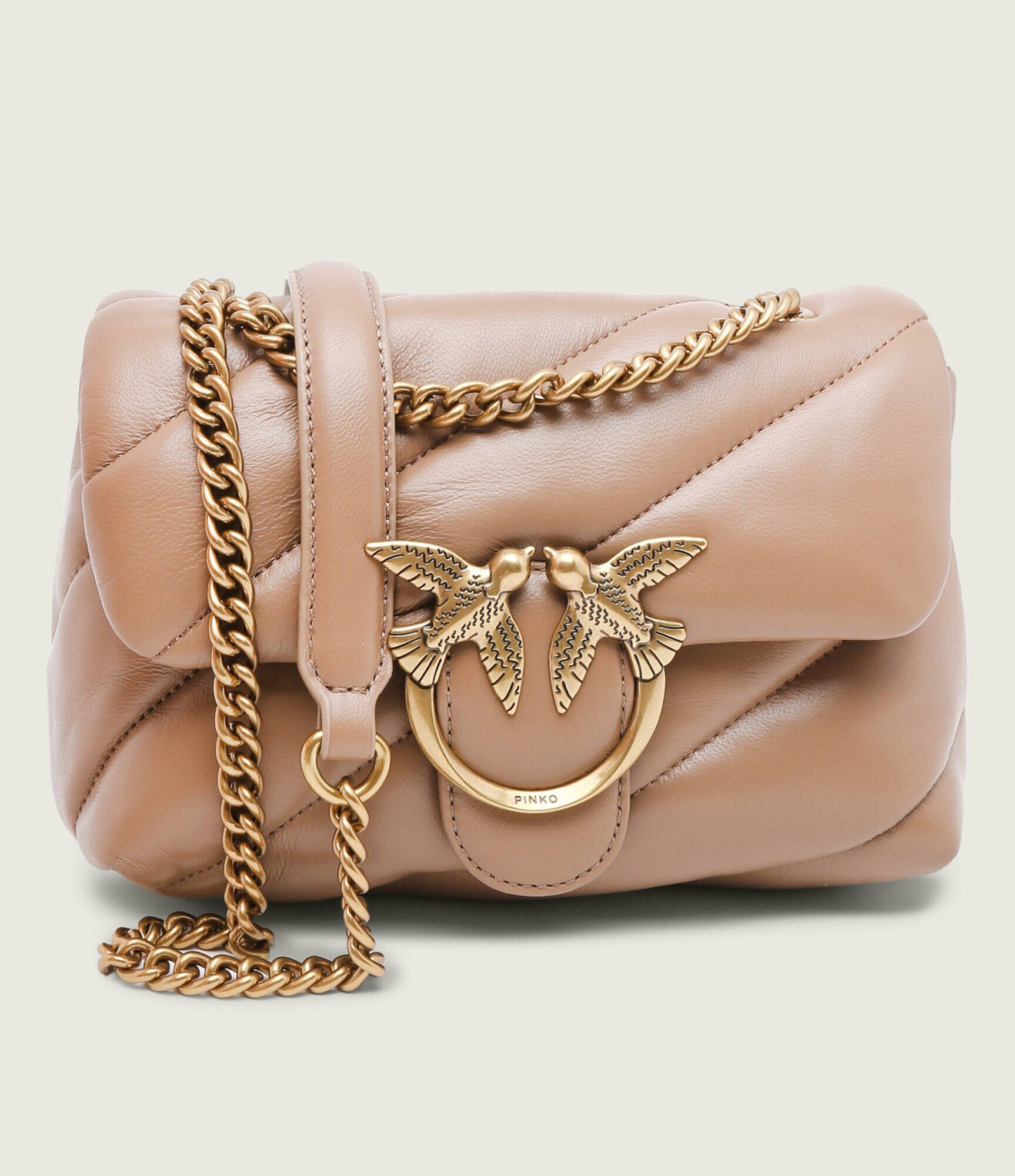 Pinko De piele geantă pe umăr Love Puff Mini
