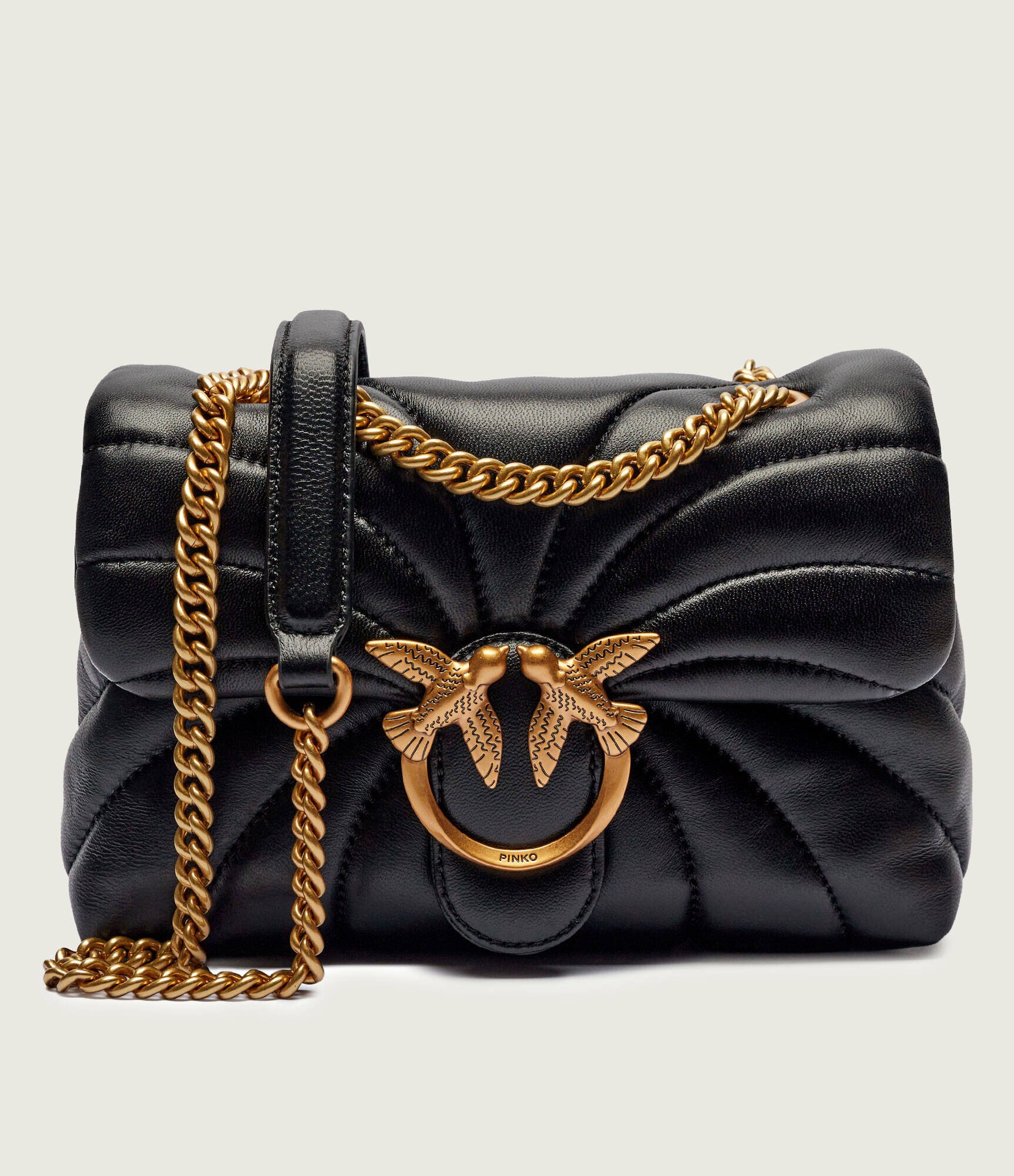Pinko De piele geantă pe umăr Love Puff Mini