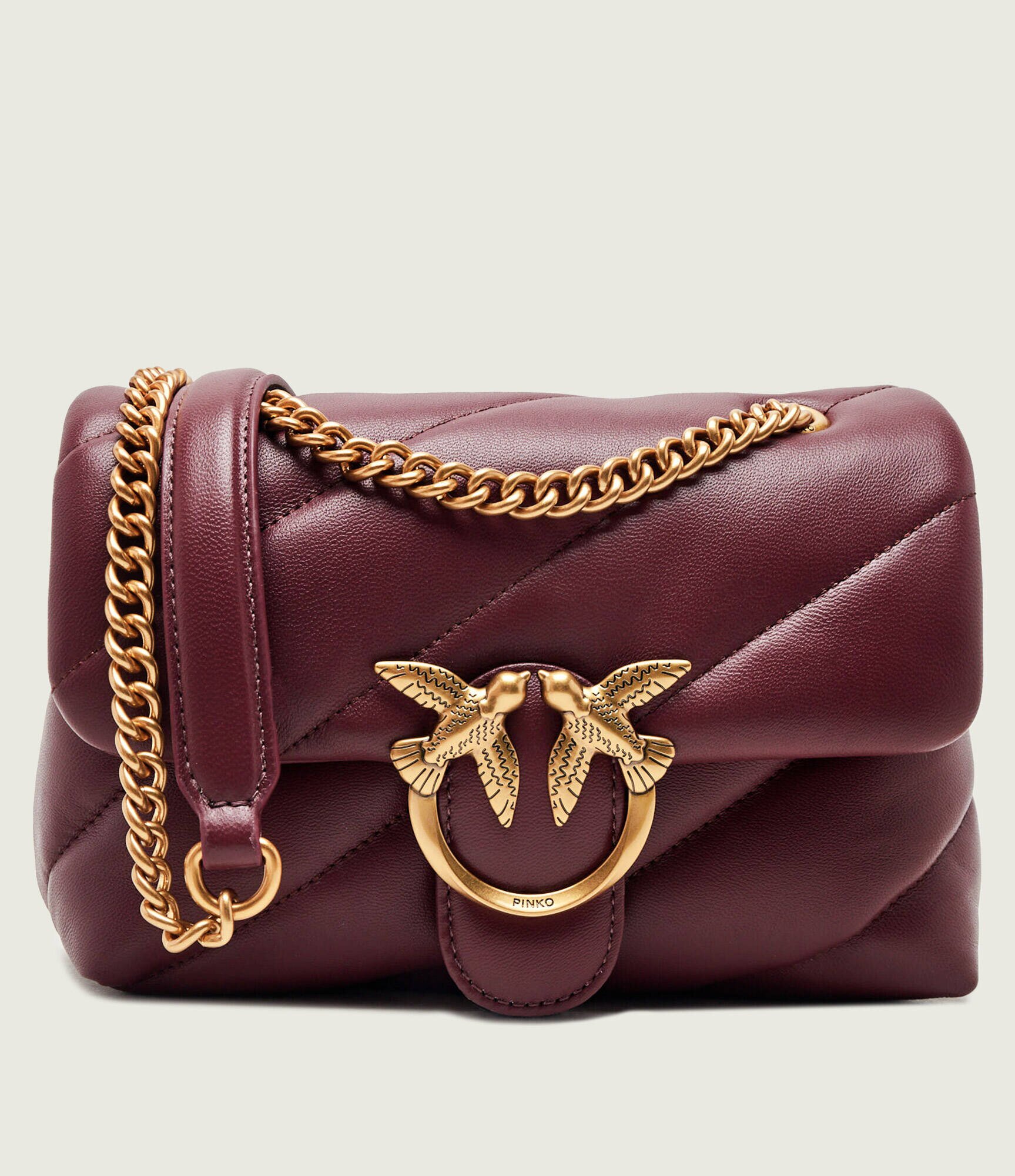 Pinko De piele geantă pe umăr Love Puff Mini
