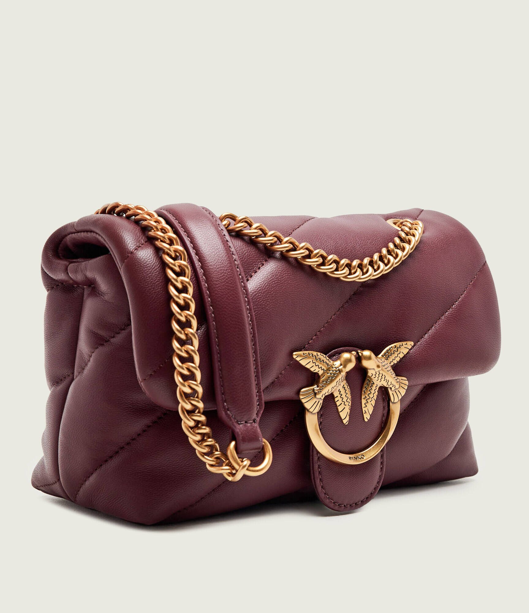 Pinko De piele geantă pe umăr Love Puff Mini