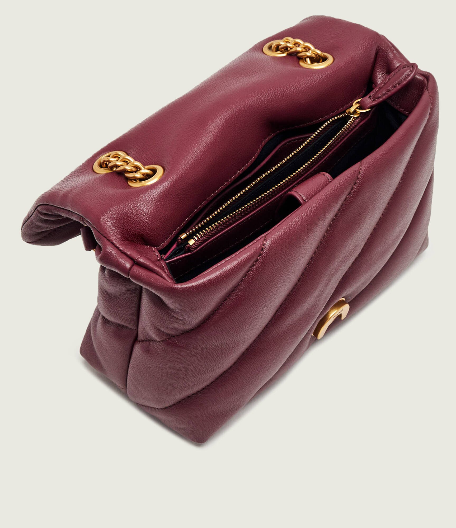 Pinko De piele geantă pe umăr Love Puff Mini