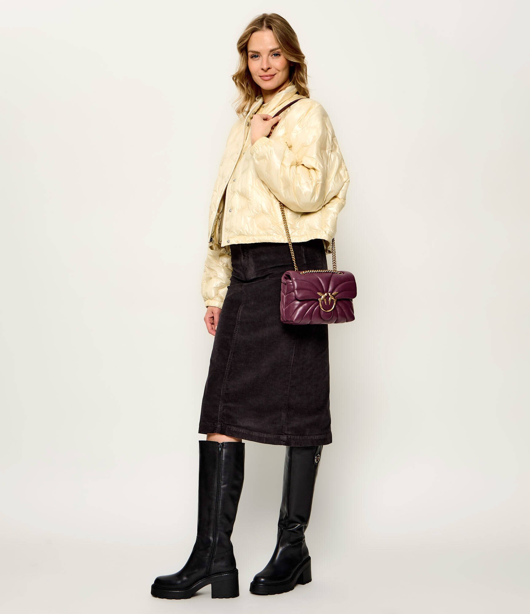 Pinko De piele geantă pe umăr Love Puff Mini