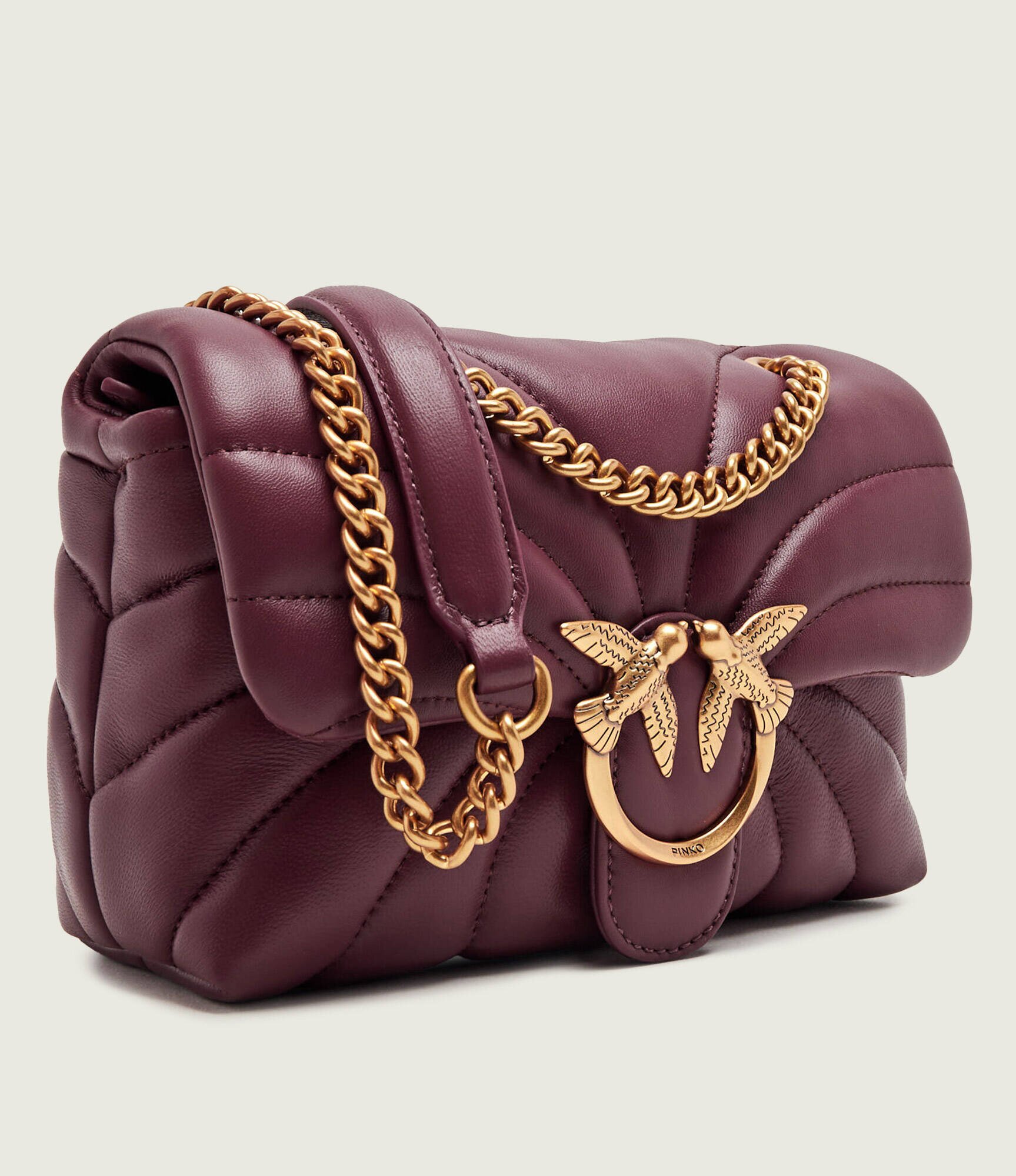 Pinko De piele geantă pe umăr Love Puff Mini