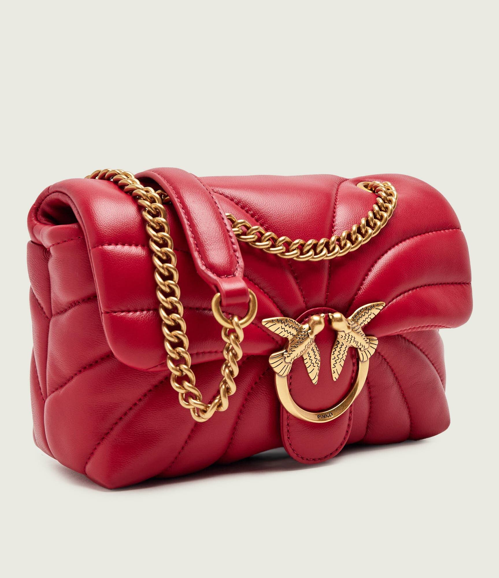 Pinko De piele geantă pe umăr Love Puff Mini