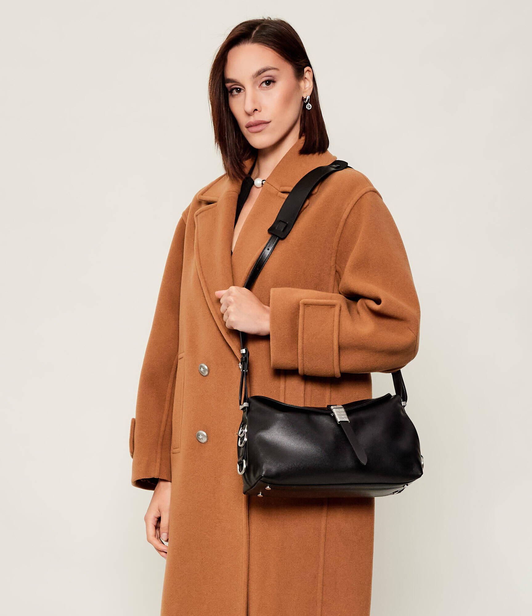 Pinko De piele geantă pe umăr NEW SADDLE CLASSIC