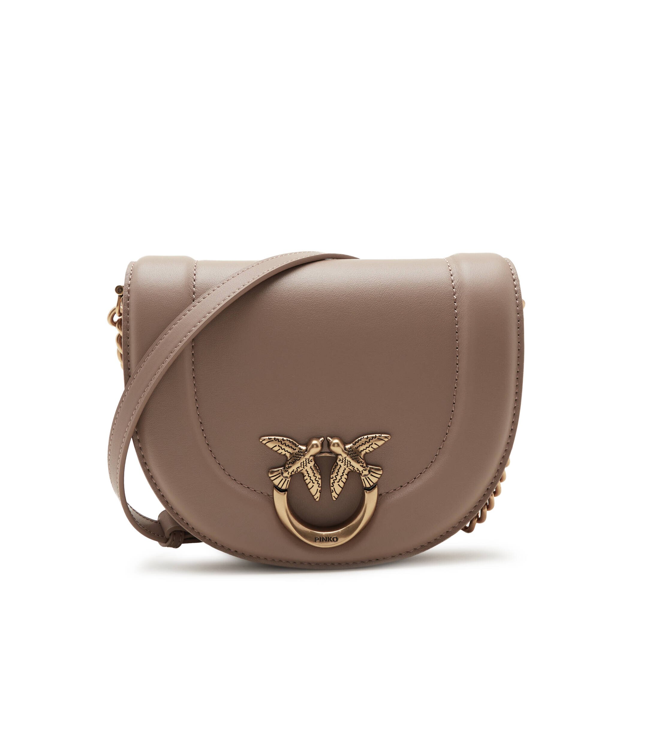 Pinko De piele geantă pe umăr Round Click Mini