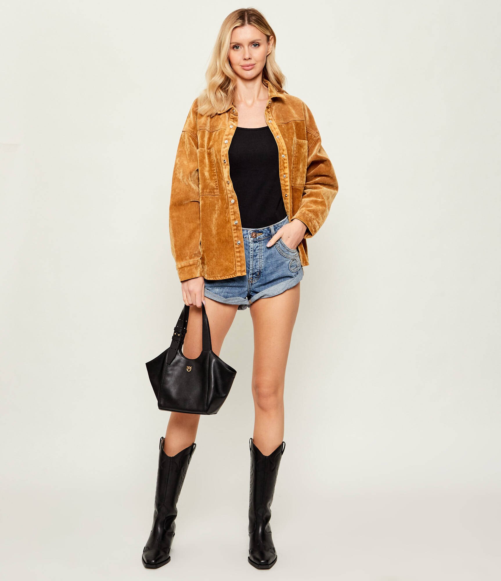 Pinko De piele geantă pe umăr TOTE MINI