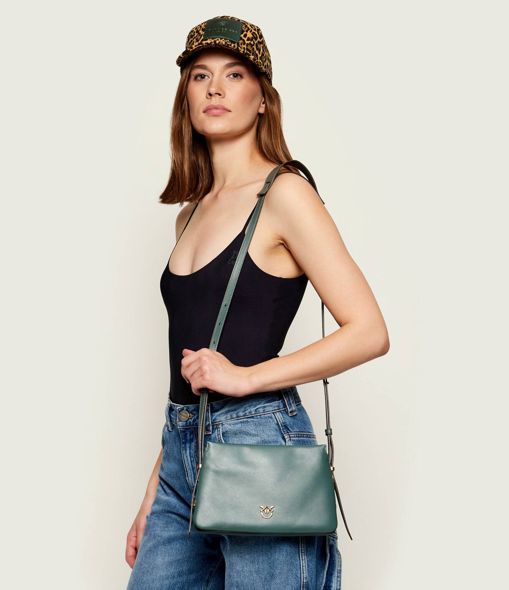 Pinko De piele geantă pe umăr TRIPLET MINI
