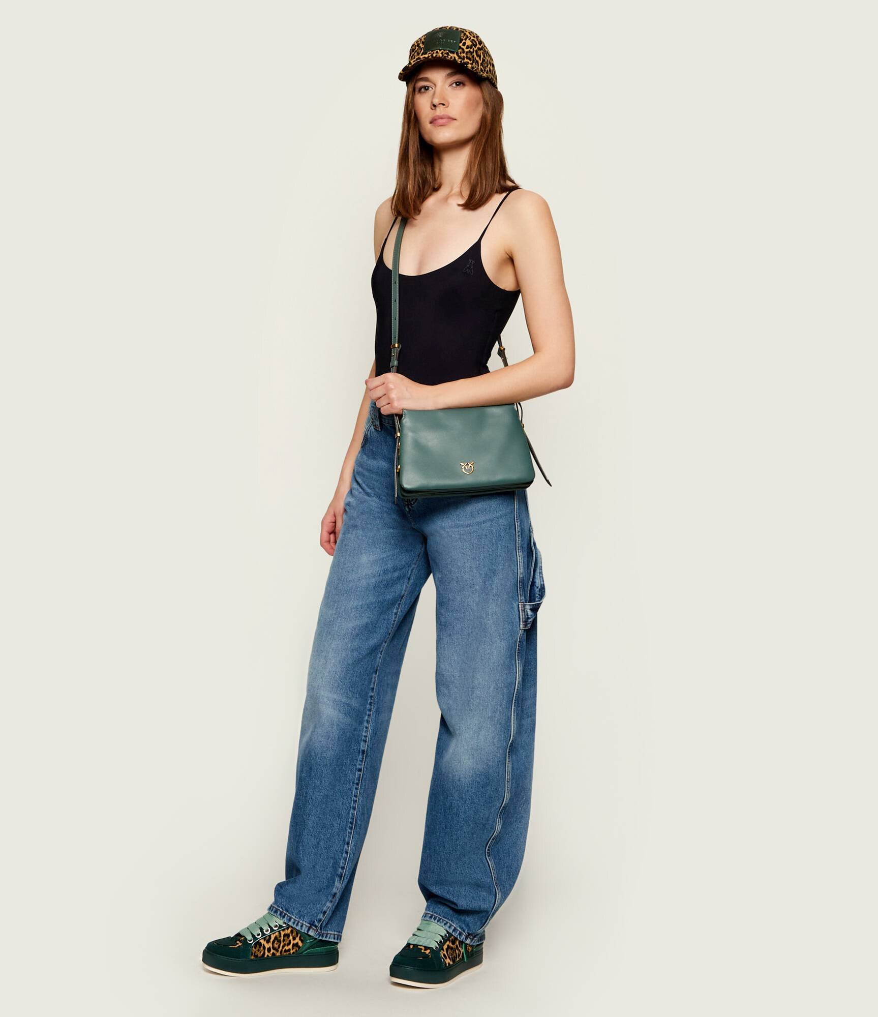 Pinko De piele geantă pe umăr TRIPLET MINI