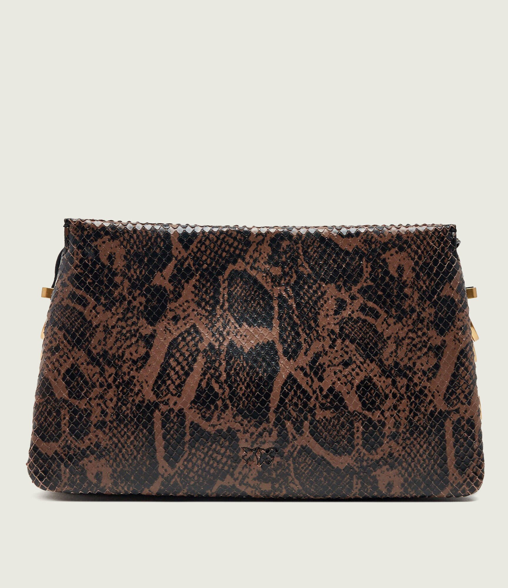 Pinko De piele geantă pe umăr Triplet Mini Python