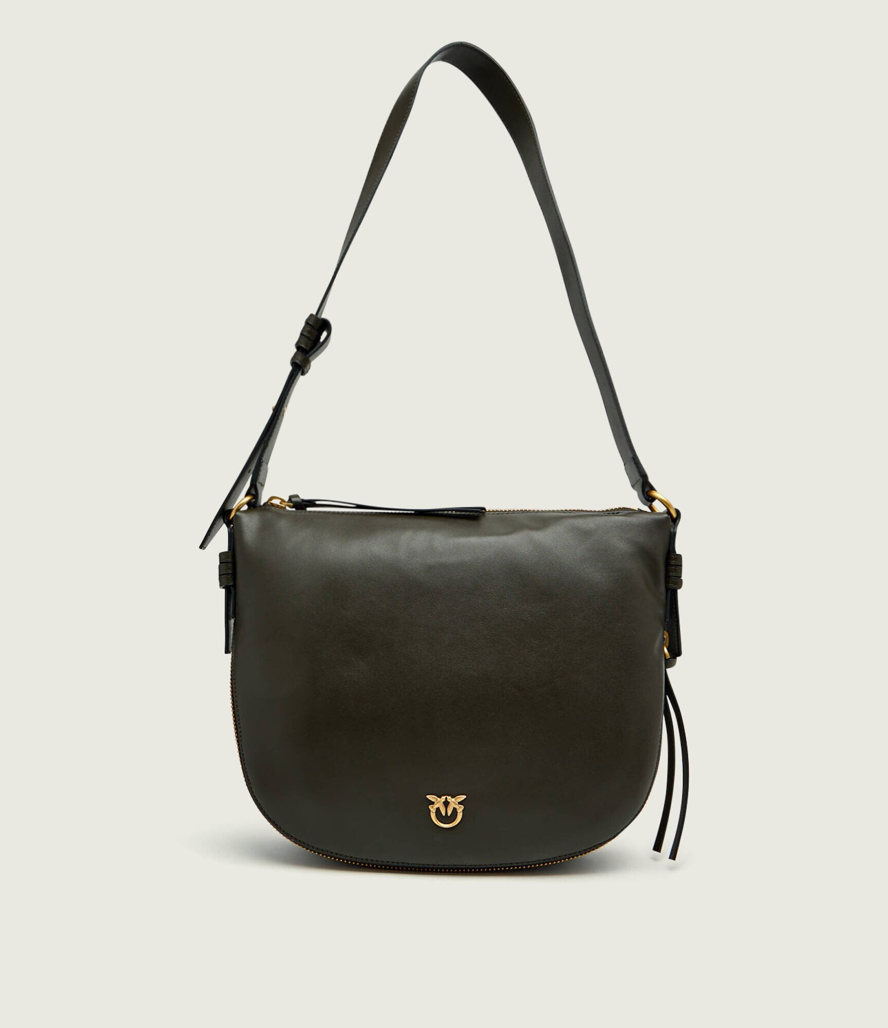Pinko De piele geantă pe umăr Zip Around Classic