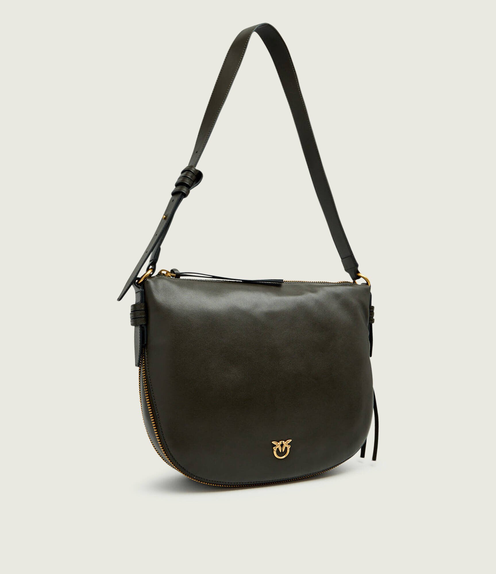 Pinko De piele geantă pe umăr Zip Around Classic