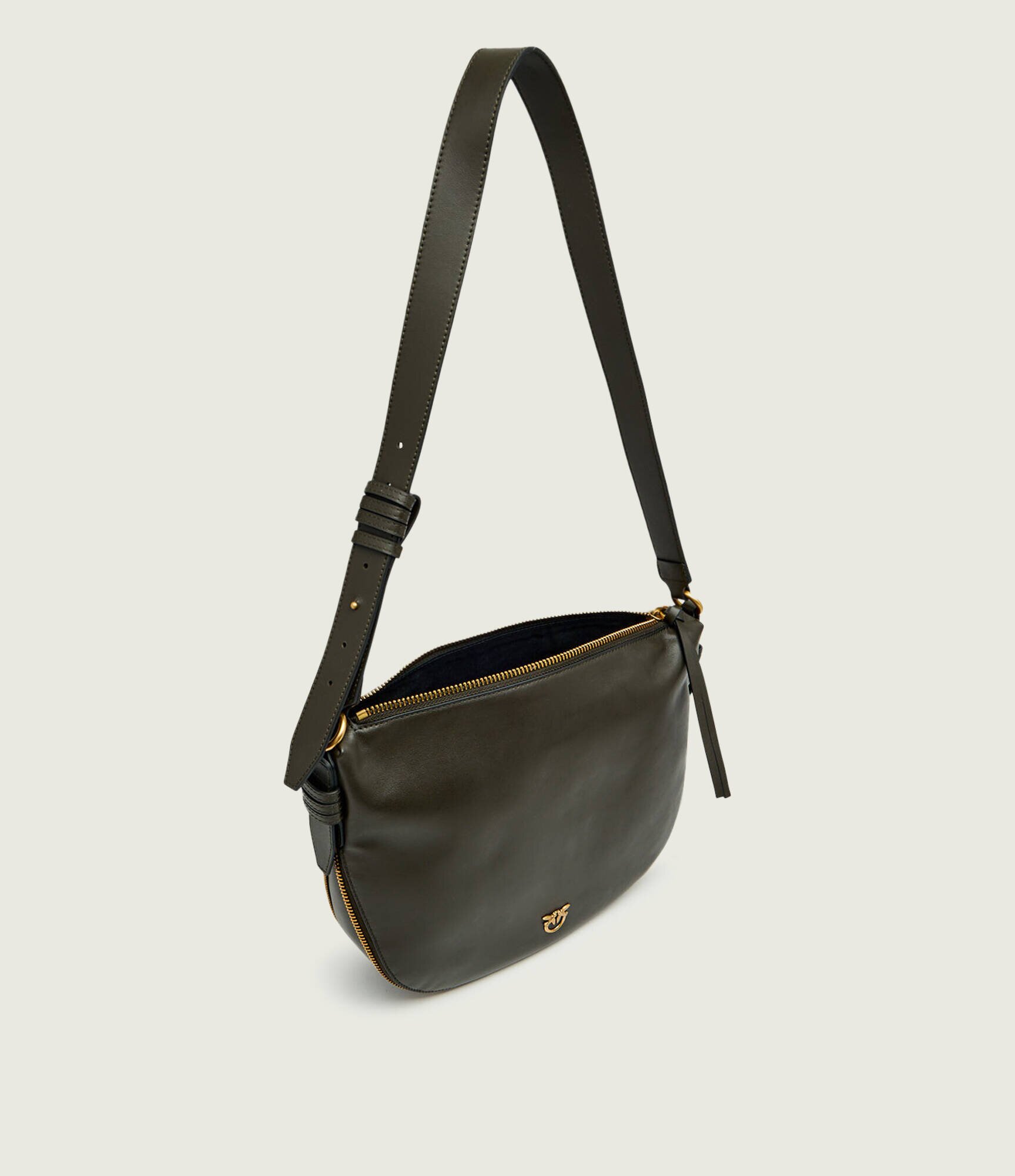 Pinko De piele geantă pe umăr Zip Around Classic