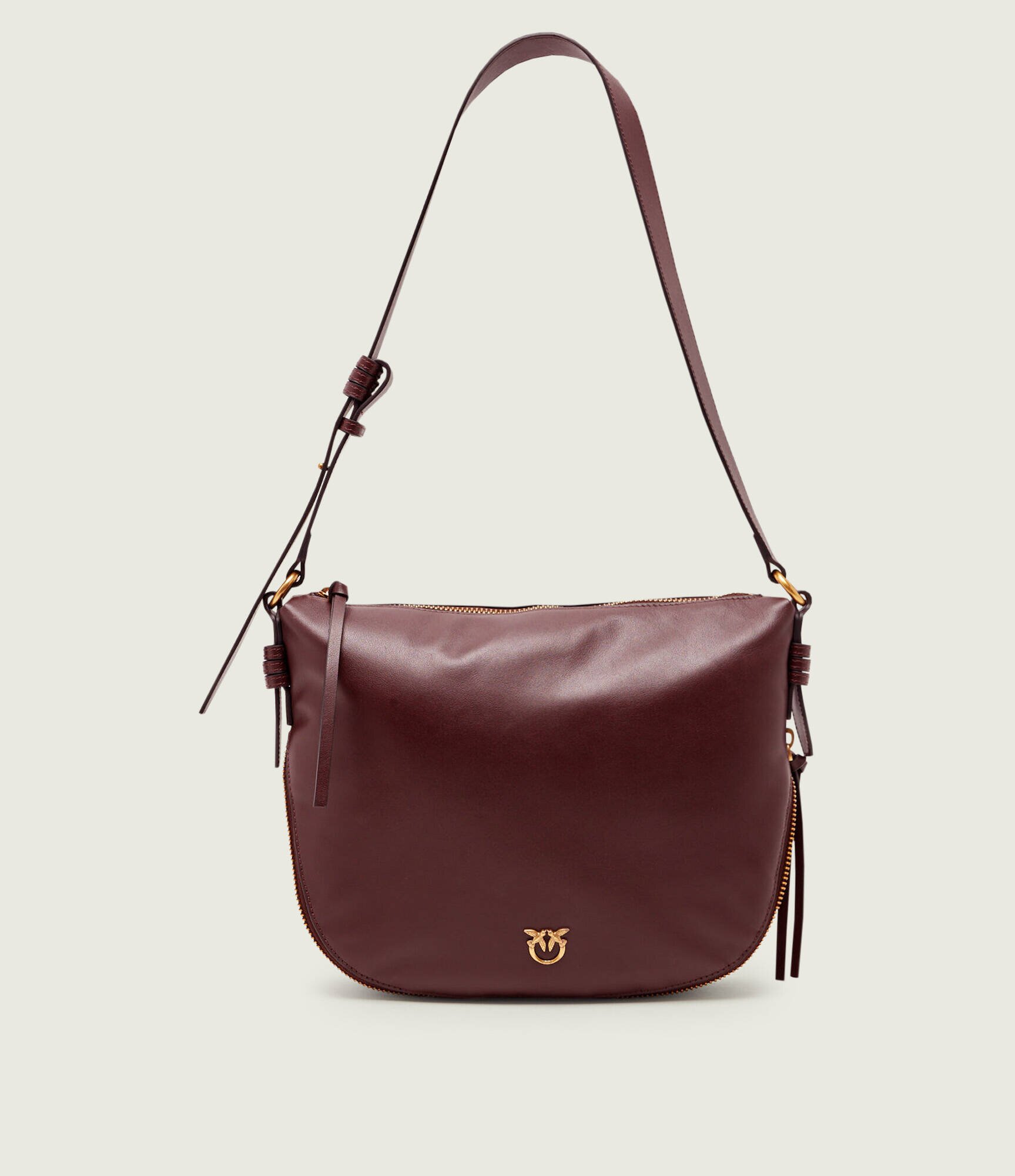Pinko De piele geantă pe umăr Zip Around Classic