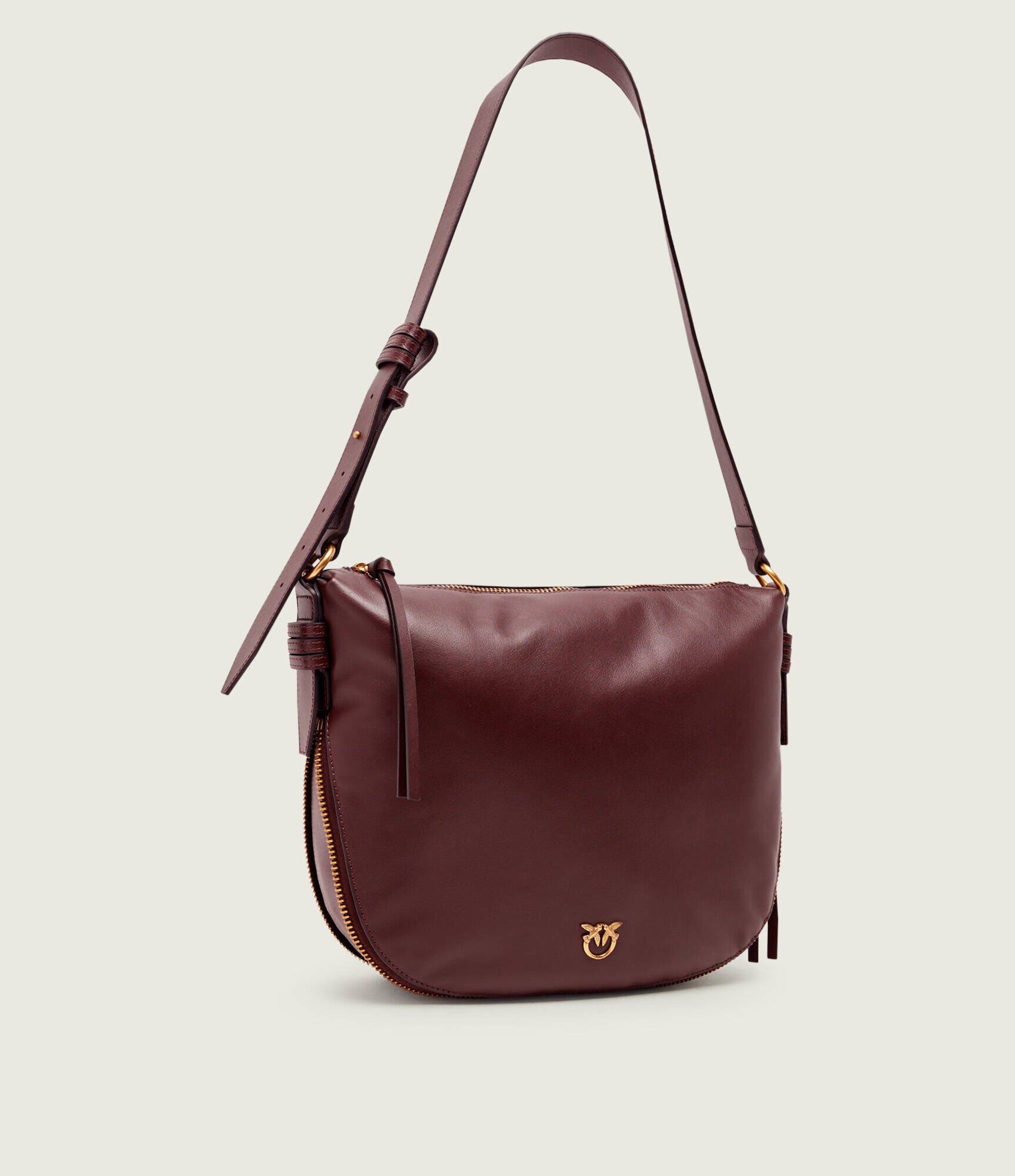 Pinko De piele geantă pe umăr Zip Around Classic