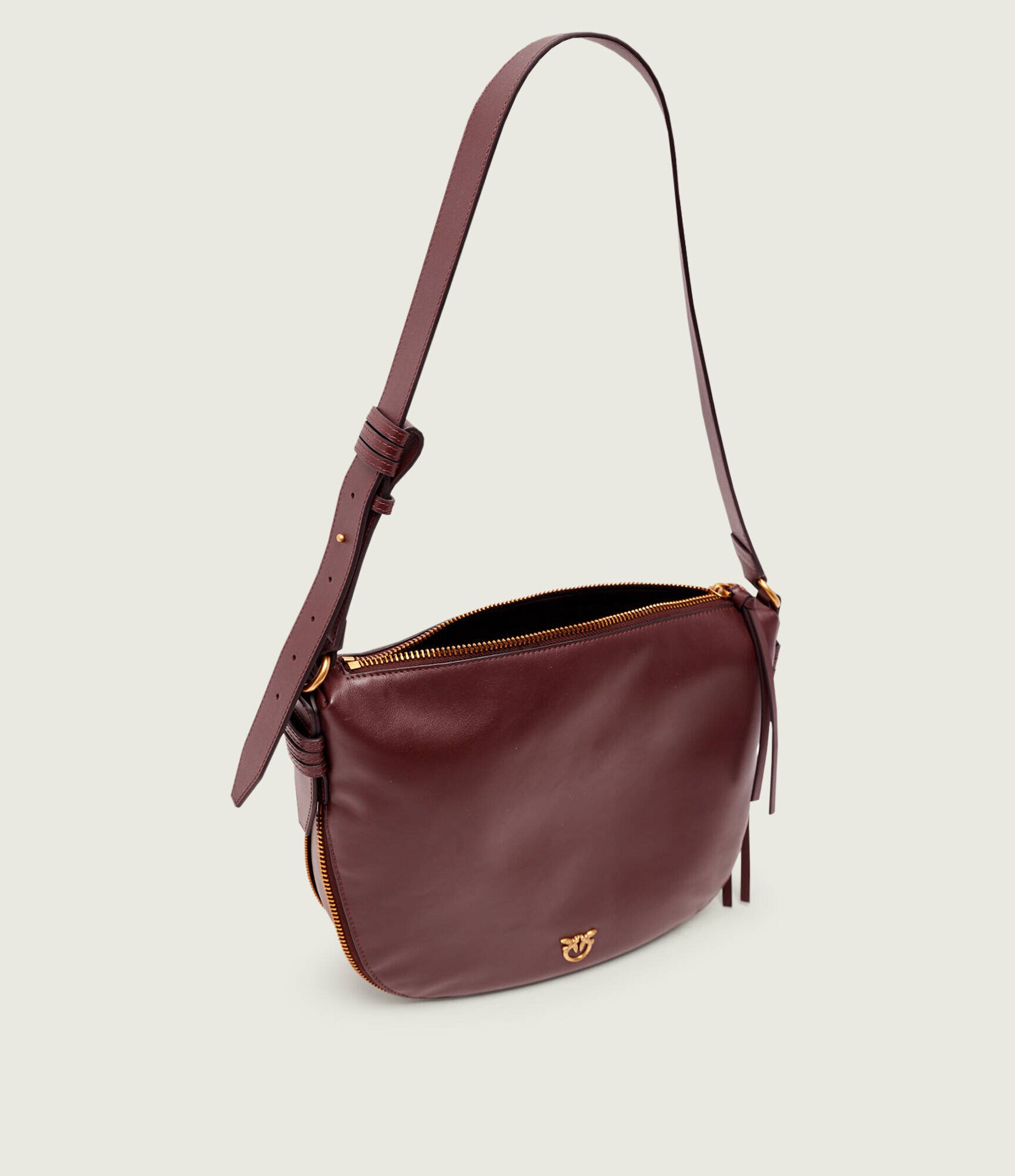 Pinko De piele geantă pe umăr Zip Around Classic