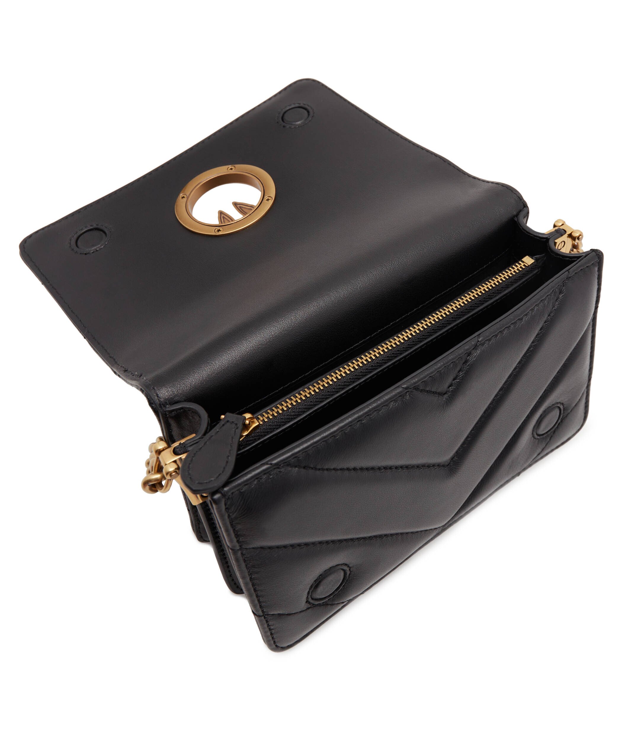Pinko De piele geantă poștaș Love Click Mini