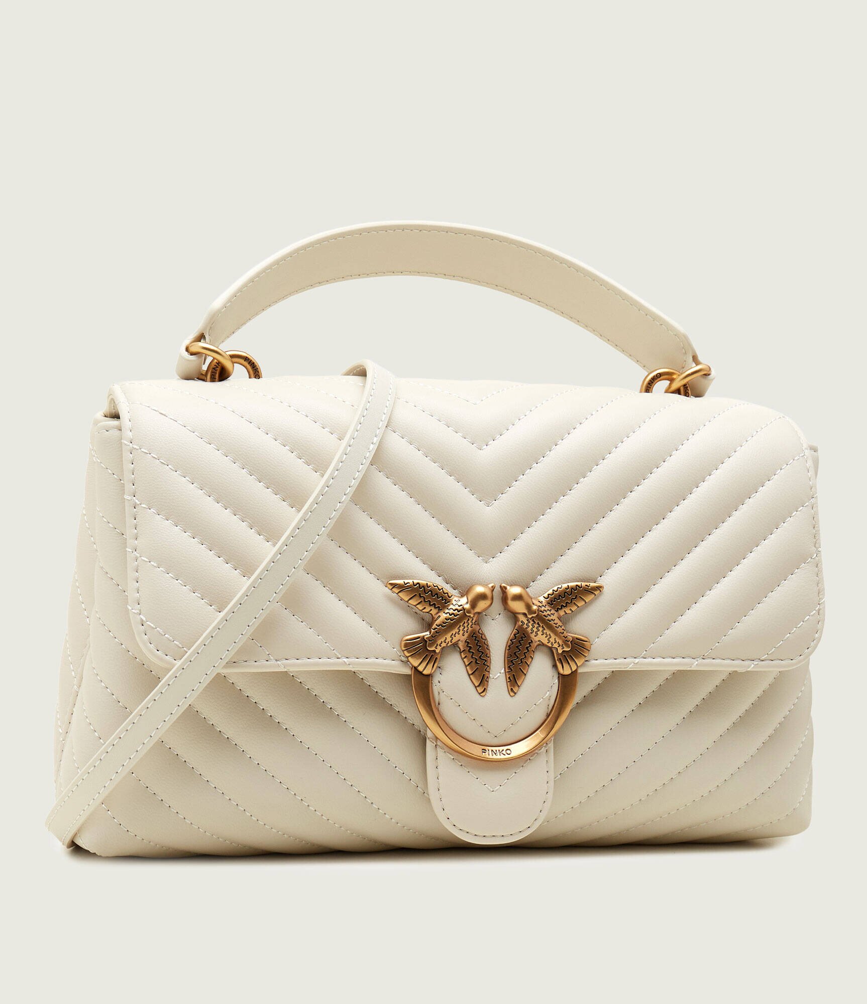 Pinko De piele geantă poștaș love lady puff classic
