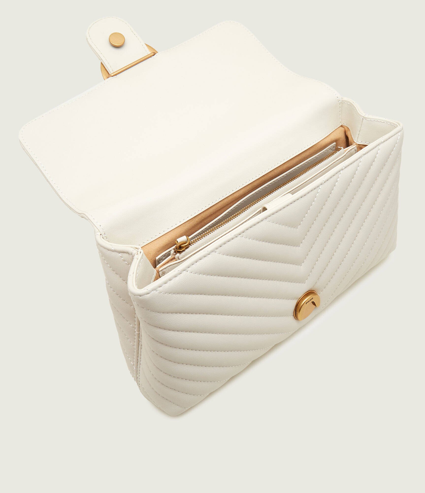 Pinko De piele geantă poștaș love lady puff classic
