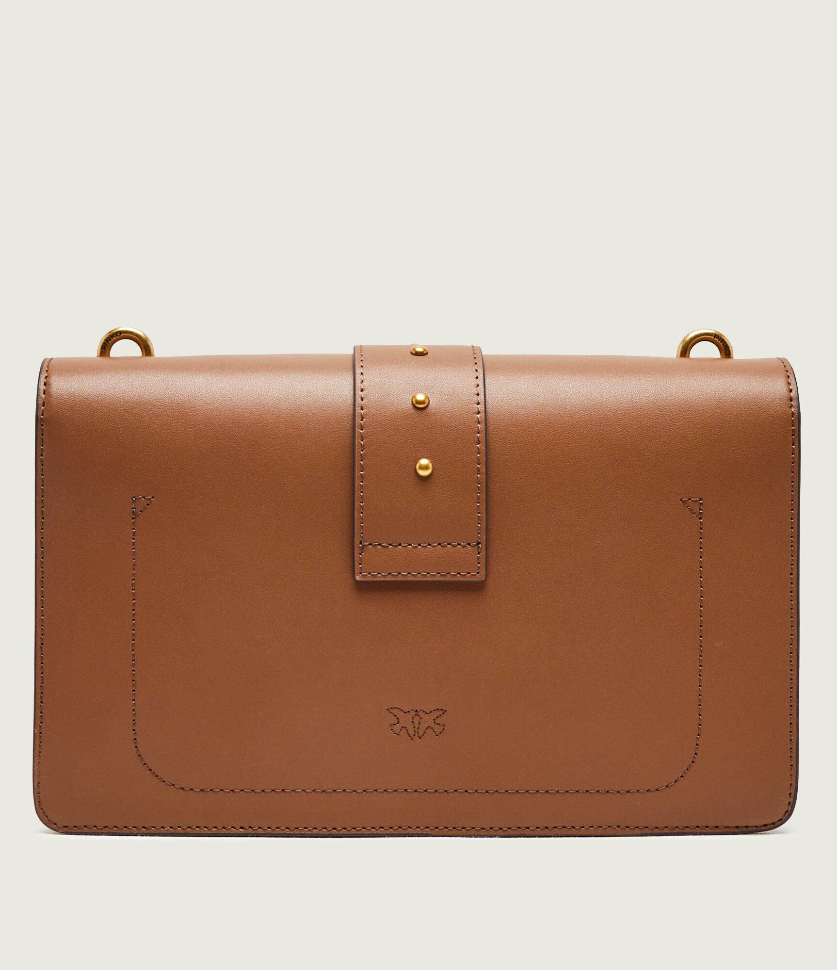 Pinko De piele geantă poștaș Love One Classic