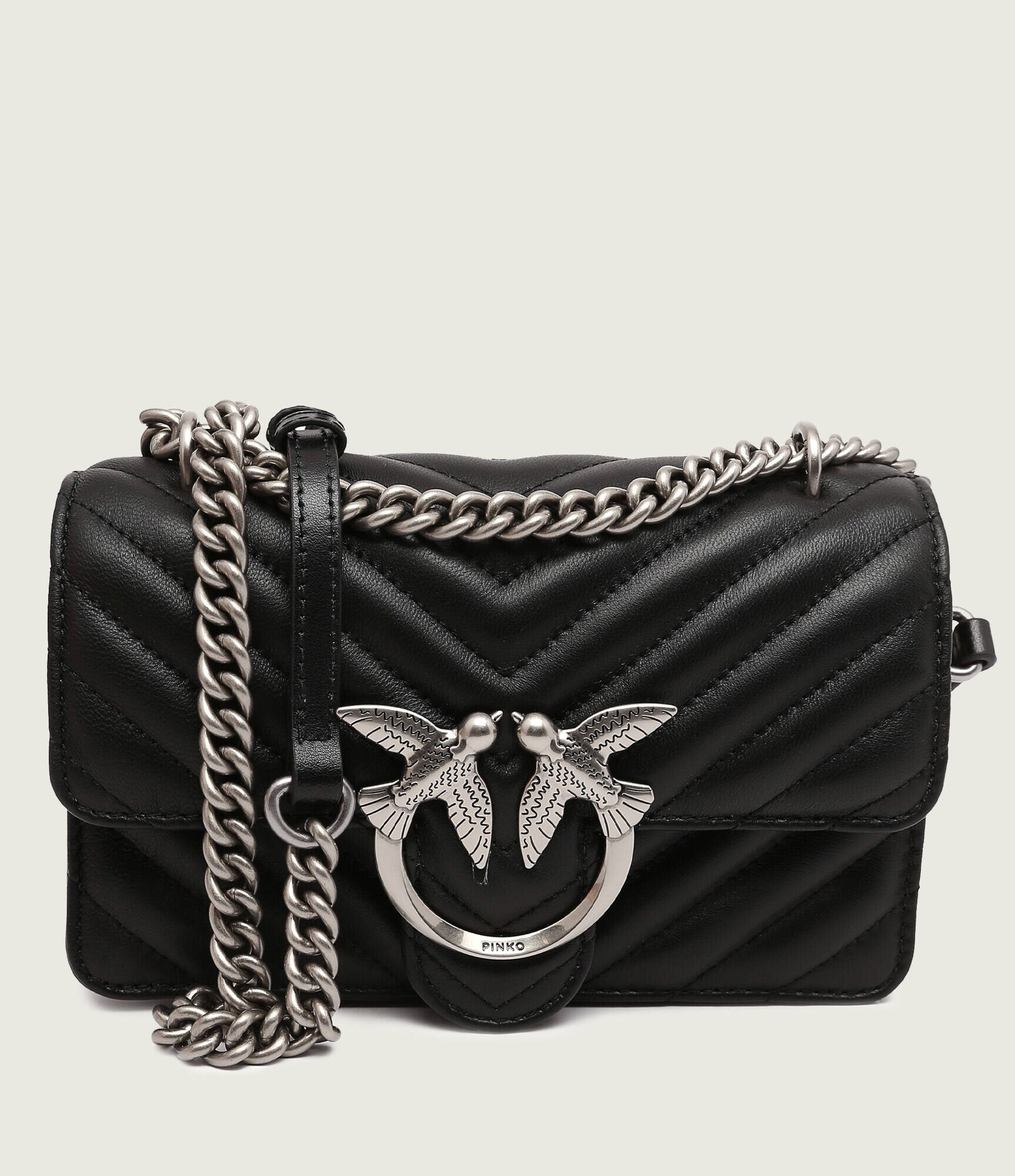 Pinko De piele geantă poștaș LOVE ONE MINI DC
