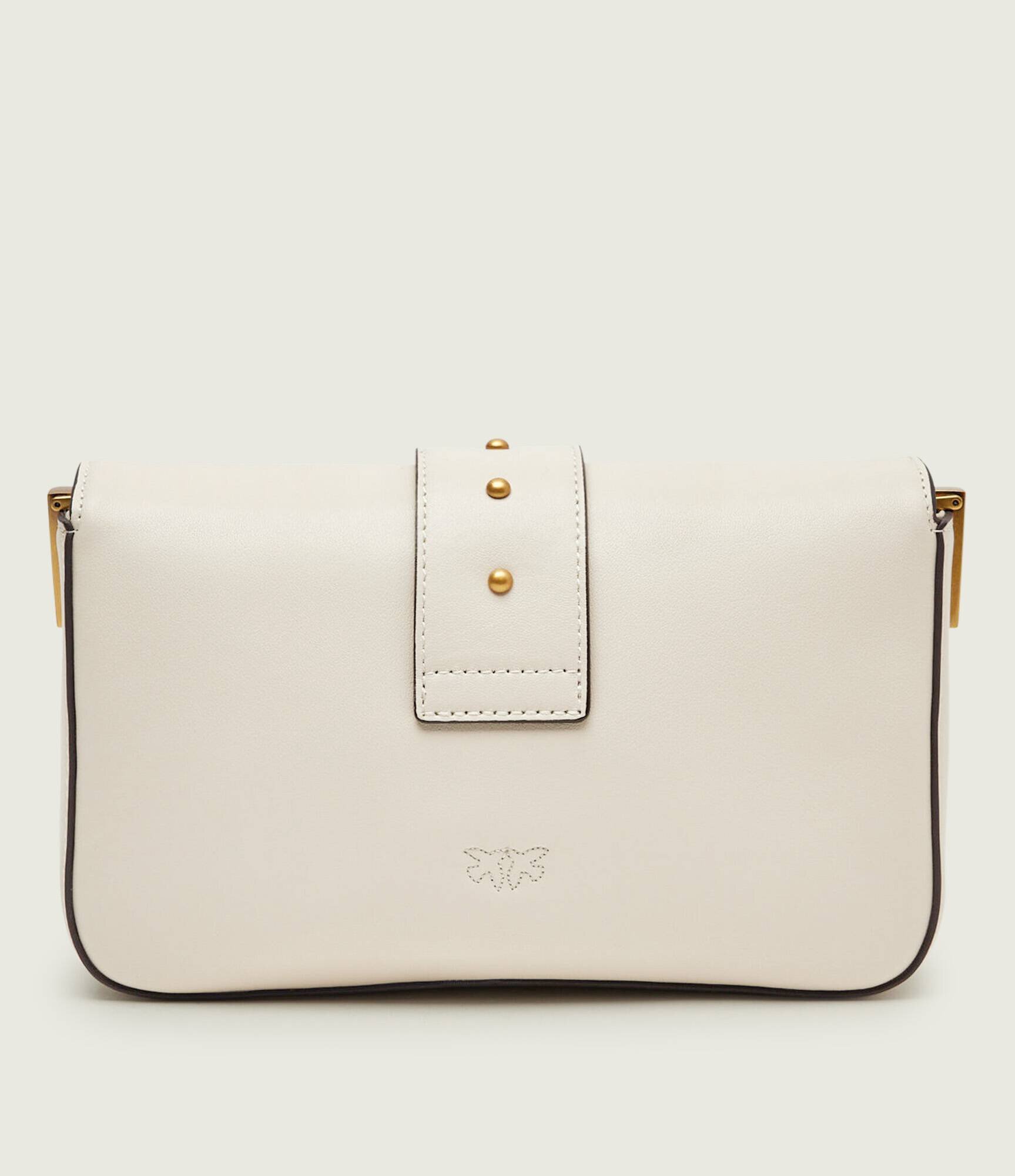 Pinko De piele geantă poștaș LOVE ONE MINI SLOUCHY