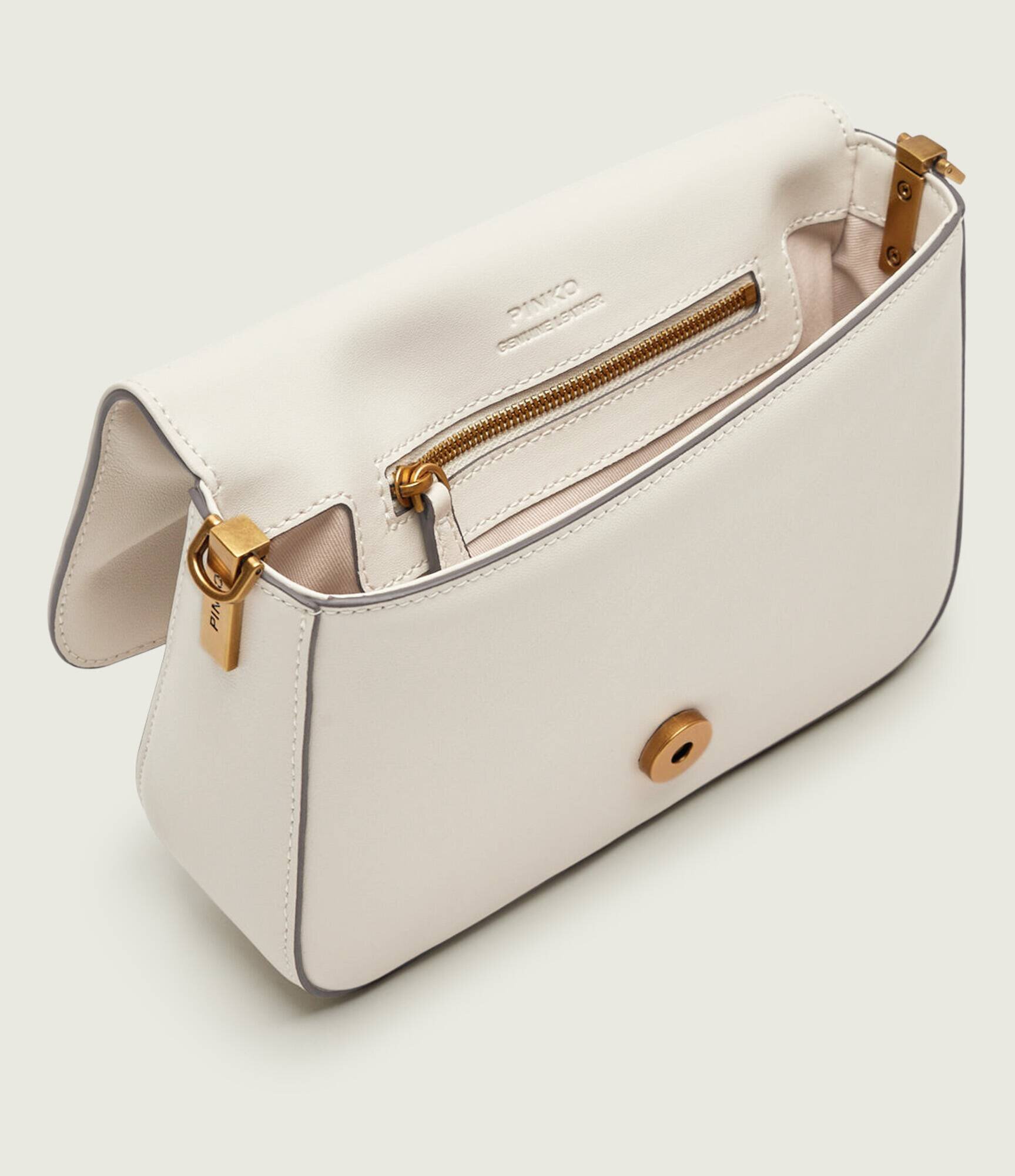 Pinko De piele geantă poștaș LOVE ONE MINI SLOUCHY